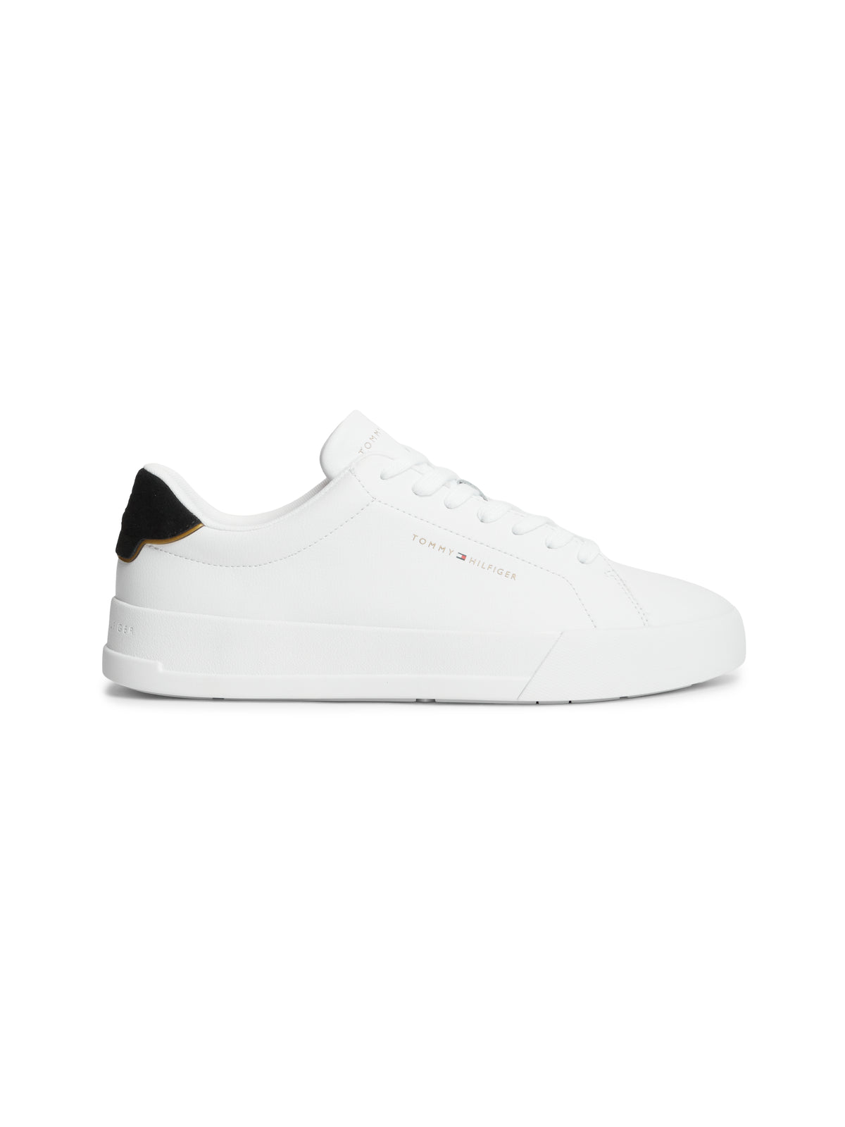 Tommy Hilfiger Leather Court Logo Trainers 05367