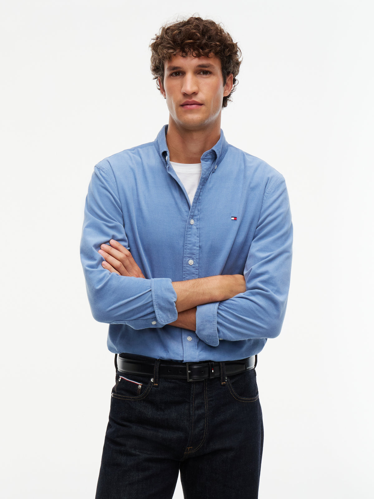 Tommy Hilfiger Embroidered Corduroy Shirt 40486
