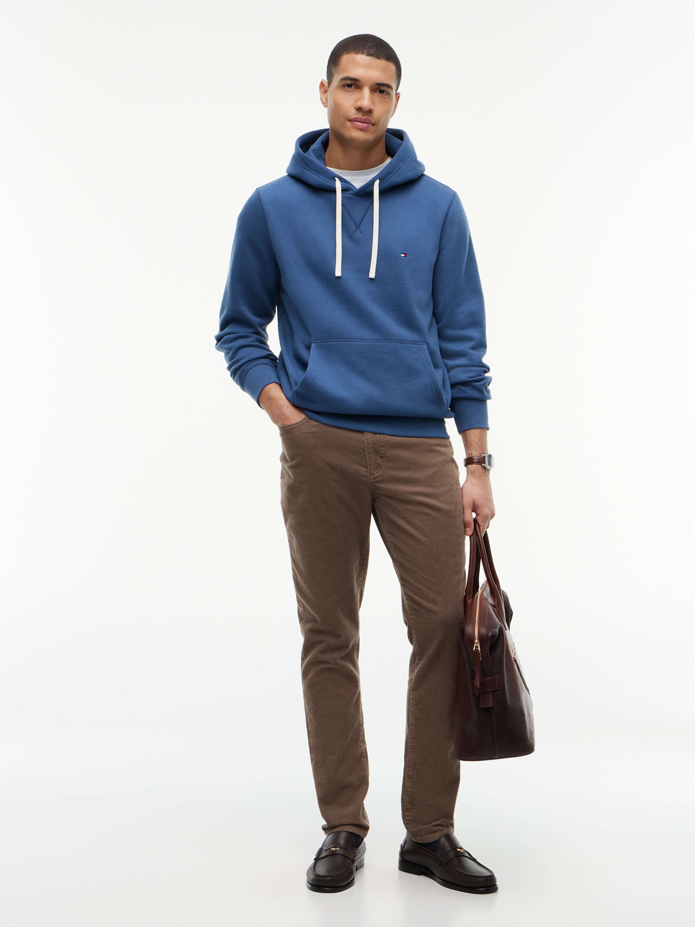 Tommy Hilfiger Contrast Drawstring Hoody 39997