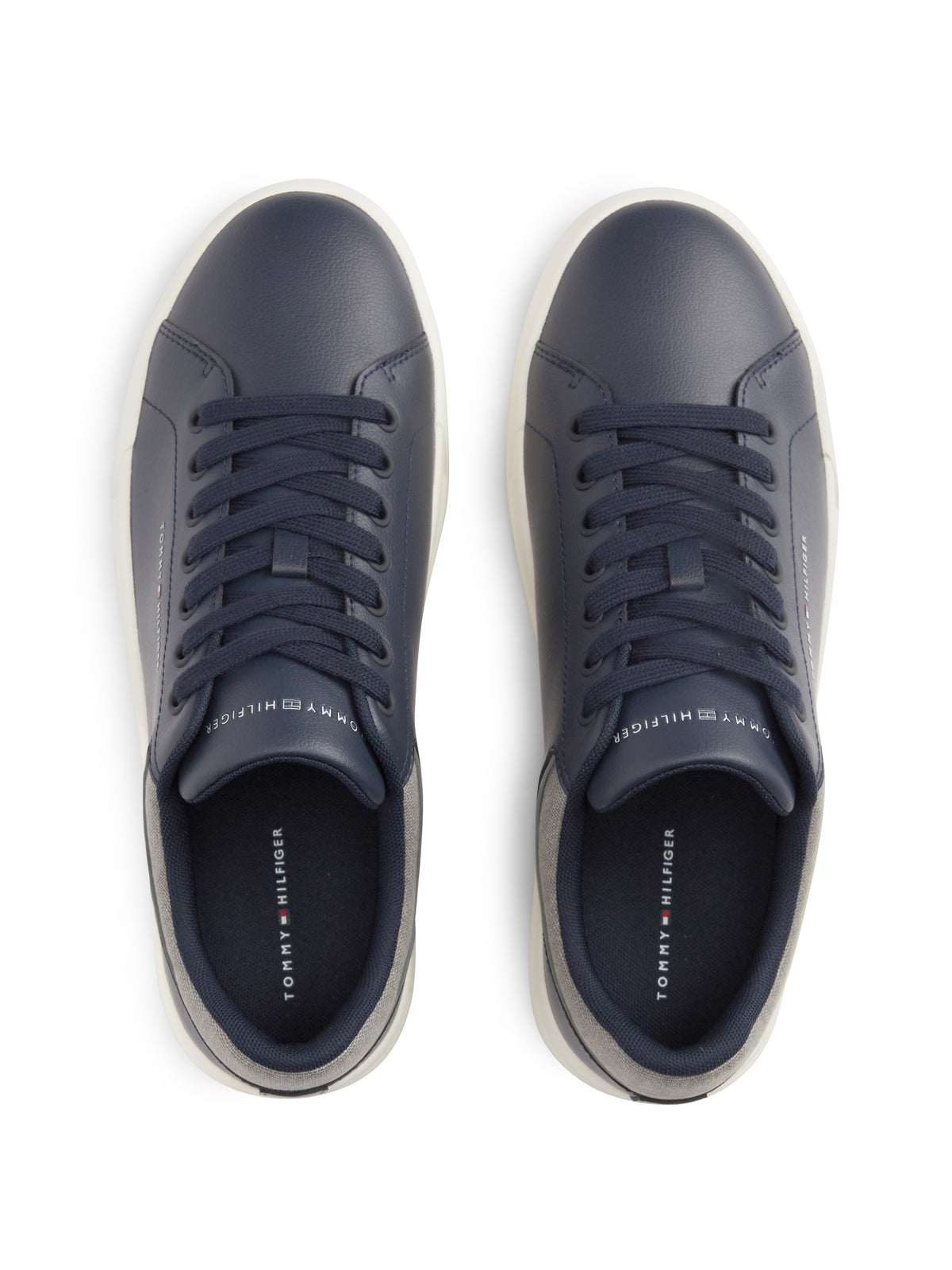 Tommy Hilfiger Court Mix Collar Trainers 05970
