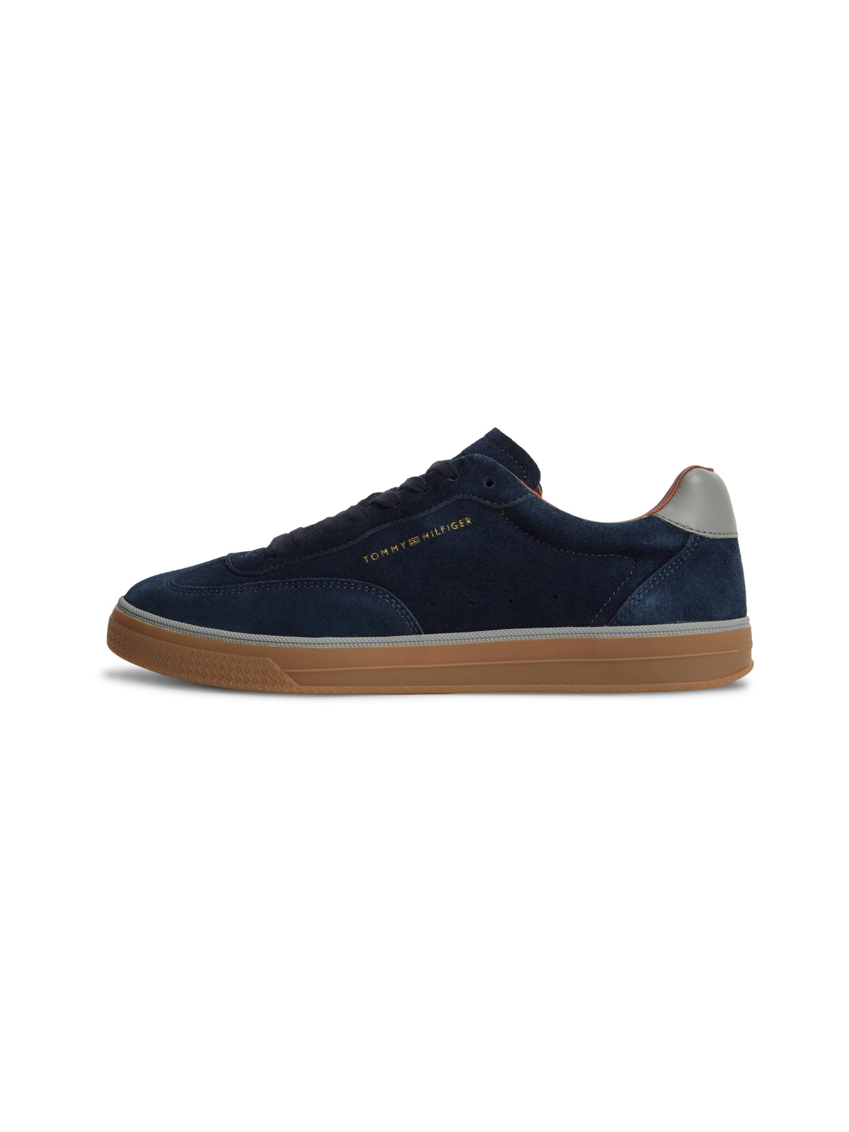 Tommy Hilfiger Luxe Logo Suede Trainers 05997