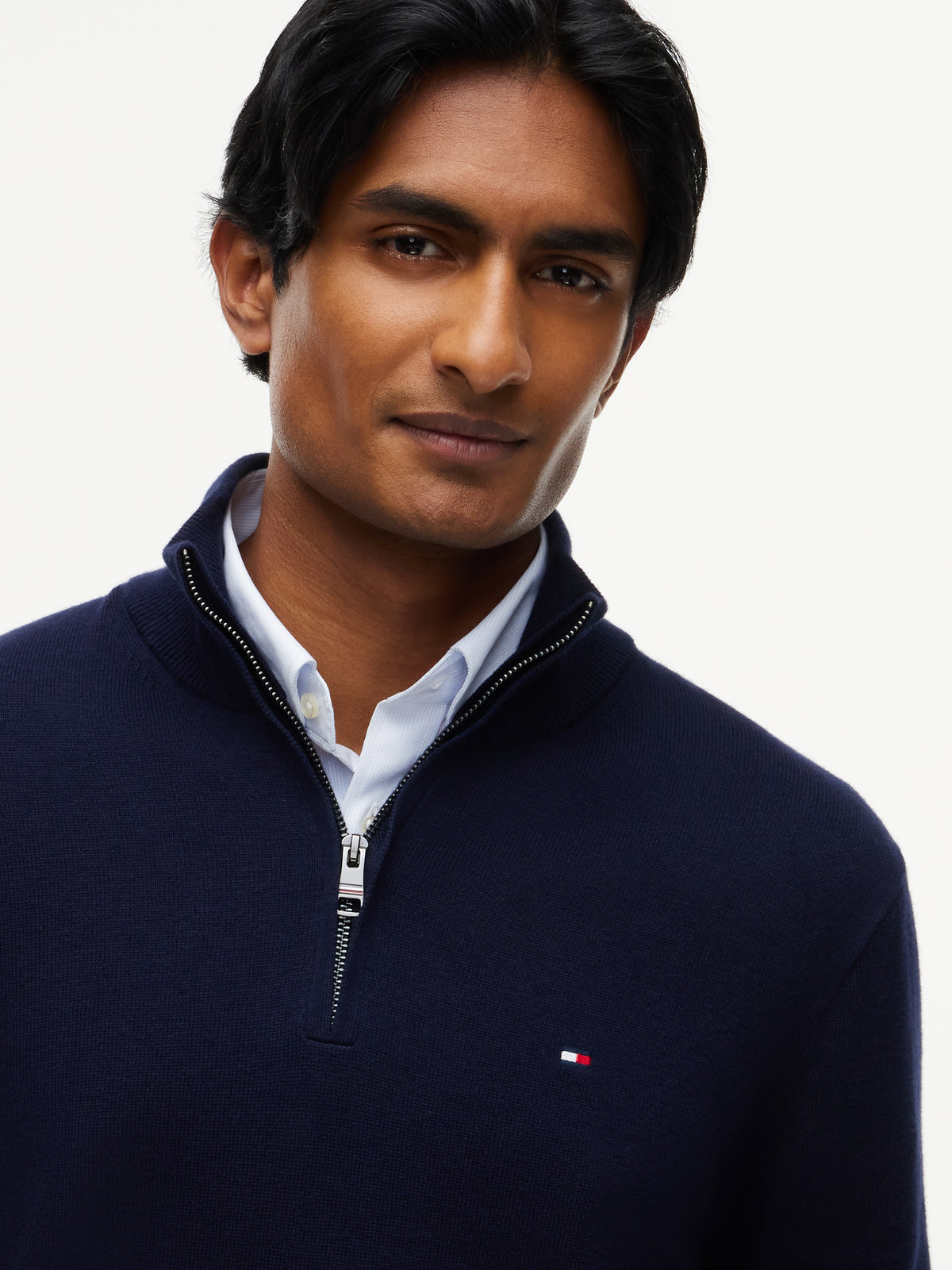 Tommy Hilfiger Cashmere Quarter-Zip Knit 28049