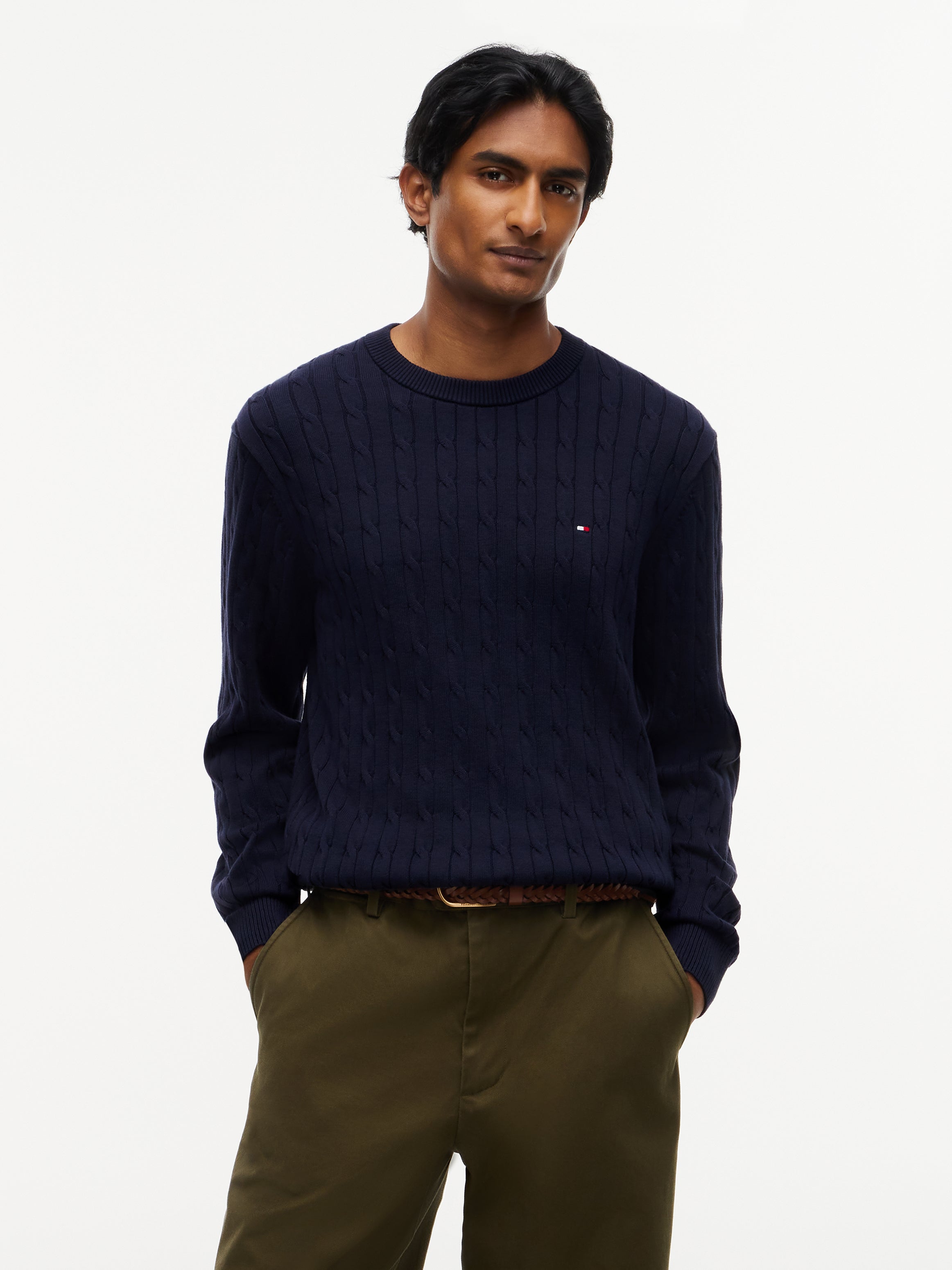 Tommy Hilfiger Crew Neck Cable Knit 33132
