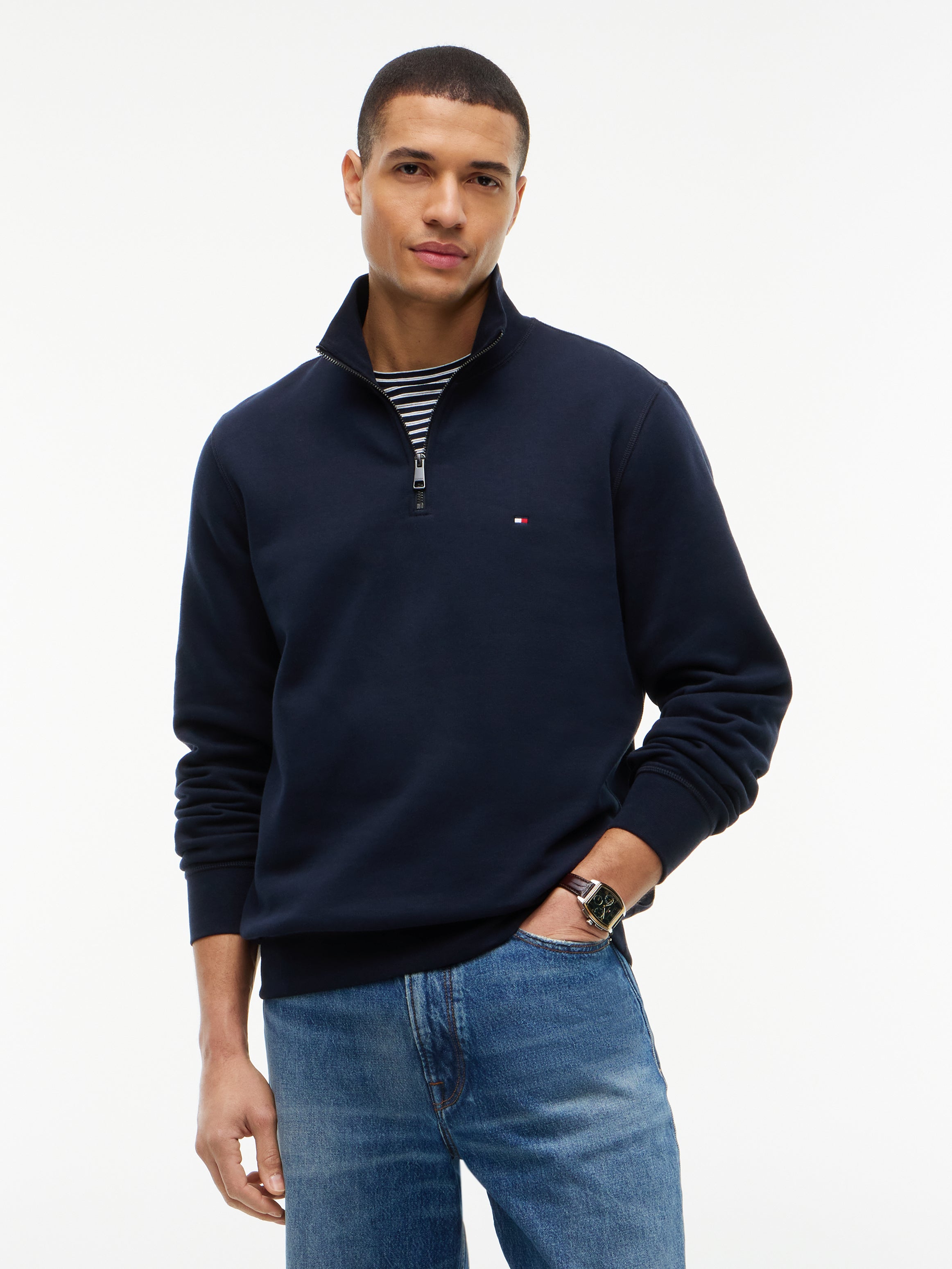 Tommy Hilfiger Essential Quarter-Zip Fleece 37233