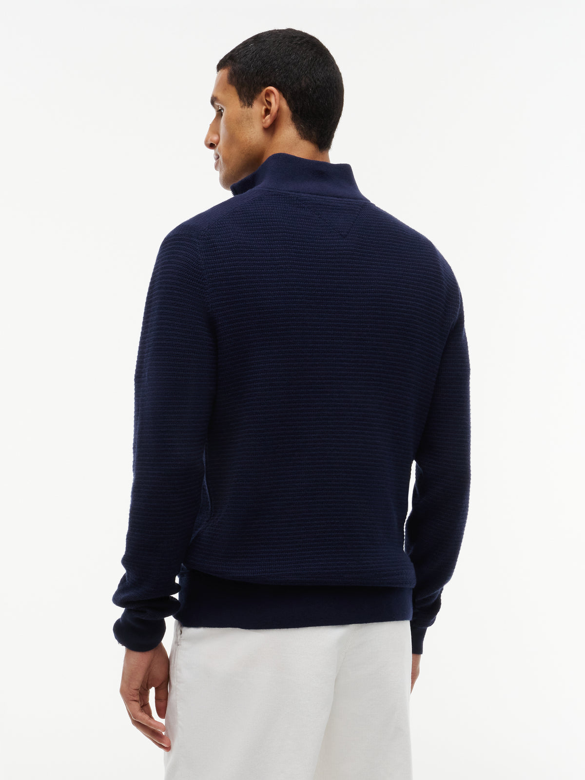 Tommy Hilfiger Cashmere Structure 1/4 Zip Knit 44760