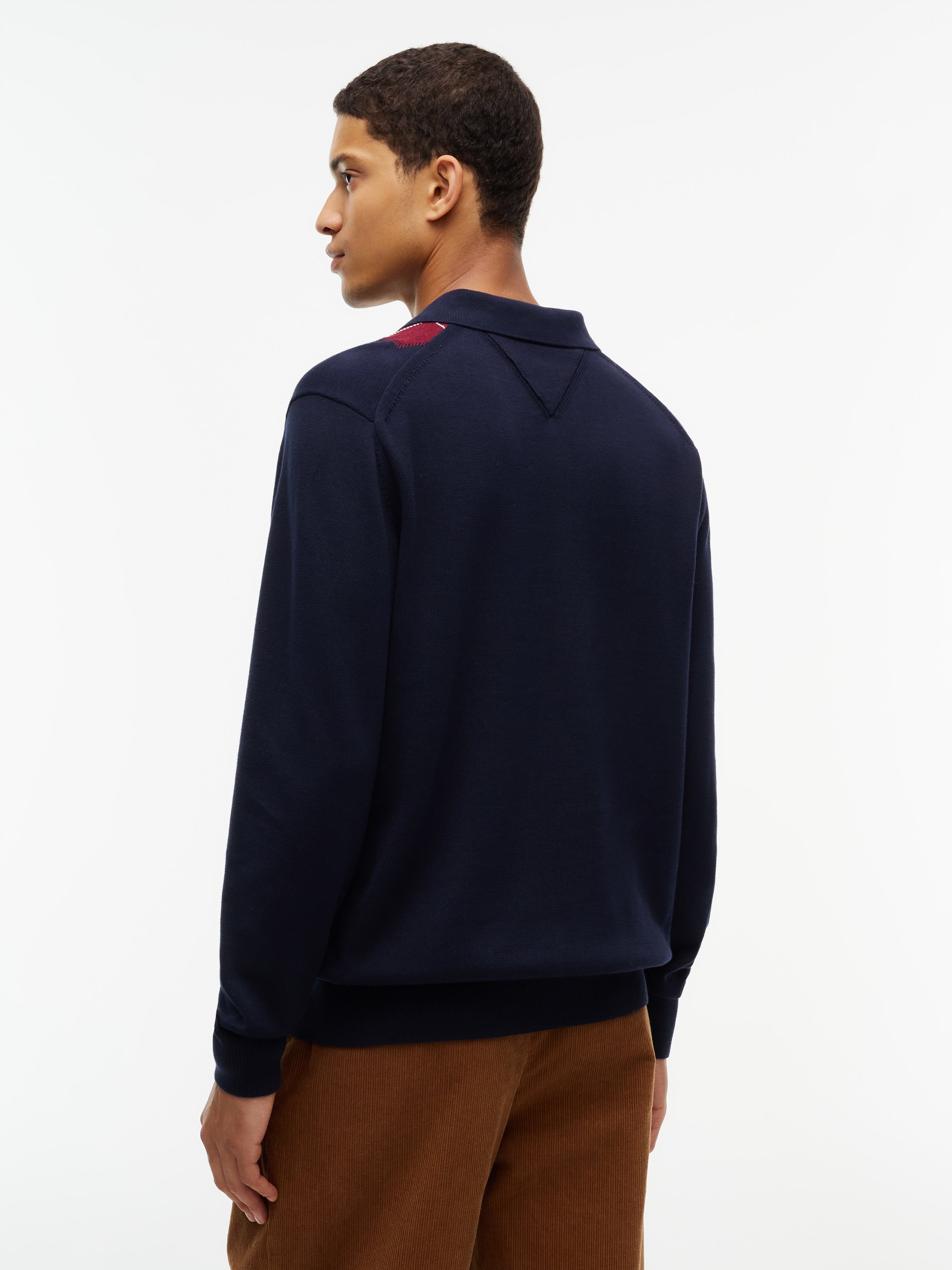 Tommy Hilfiger Argyle Polo Jumper 44776