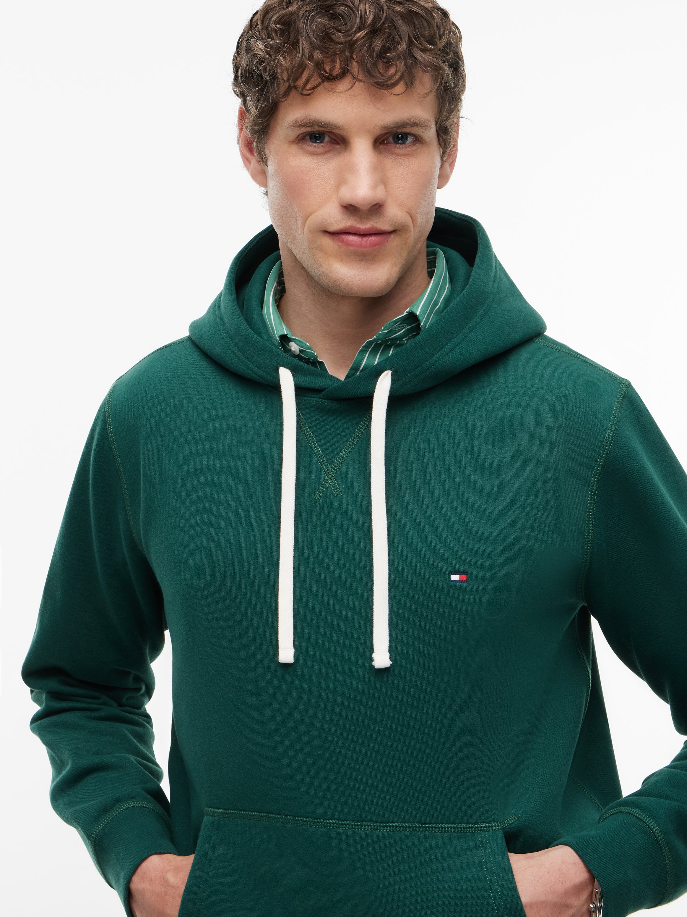 Tommy Hilfiger Contrast Drawstring Hoody 39997