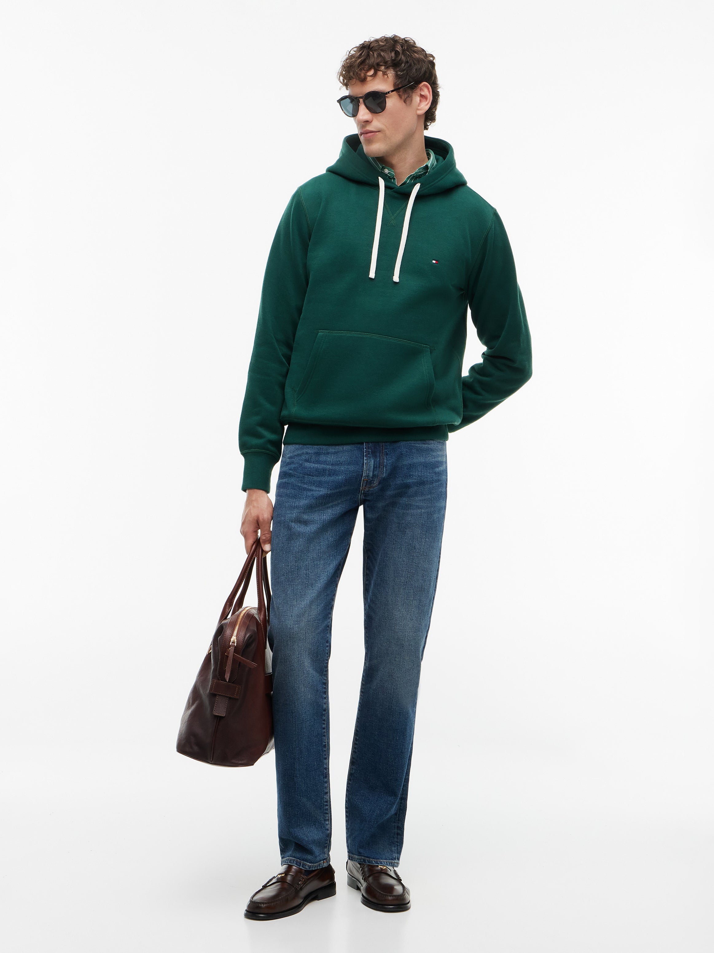 Tommy Hilfiger Contrast Drawstring Hoody 39997