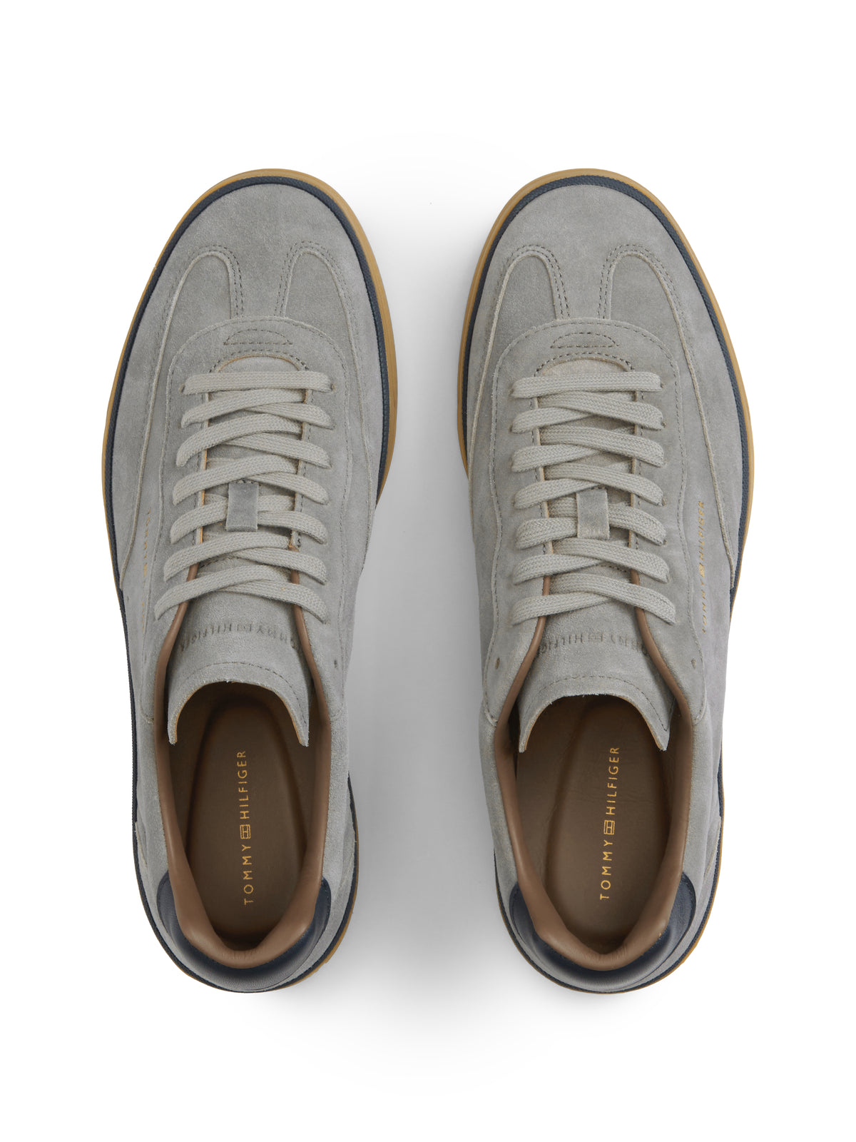 Tommy Hilfiger Luxe Logo Suede Trainers 05997