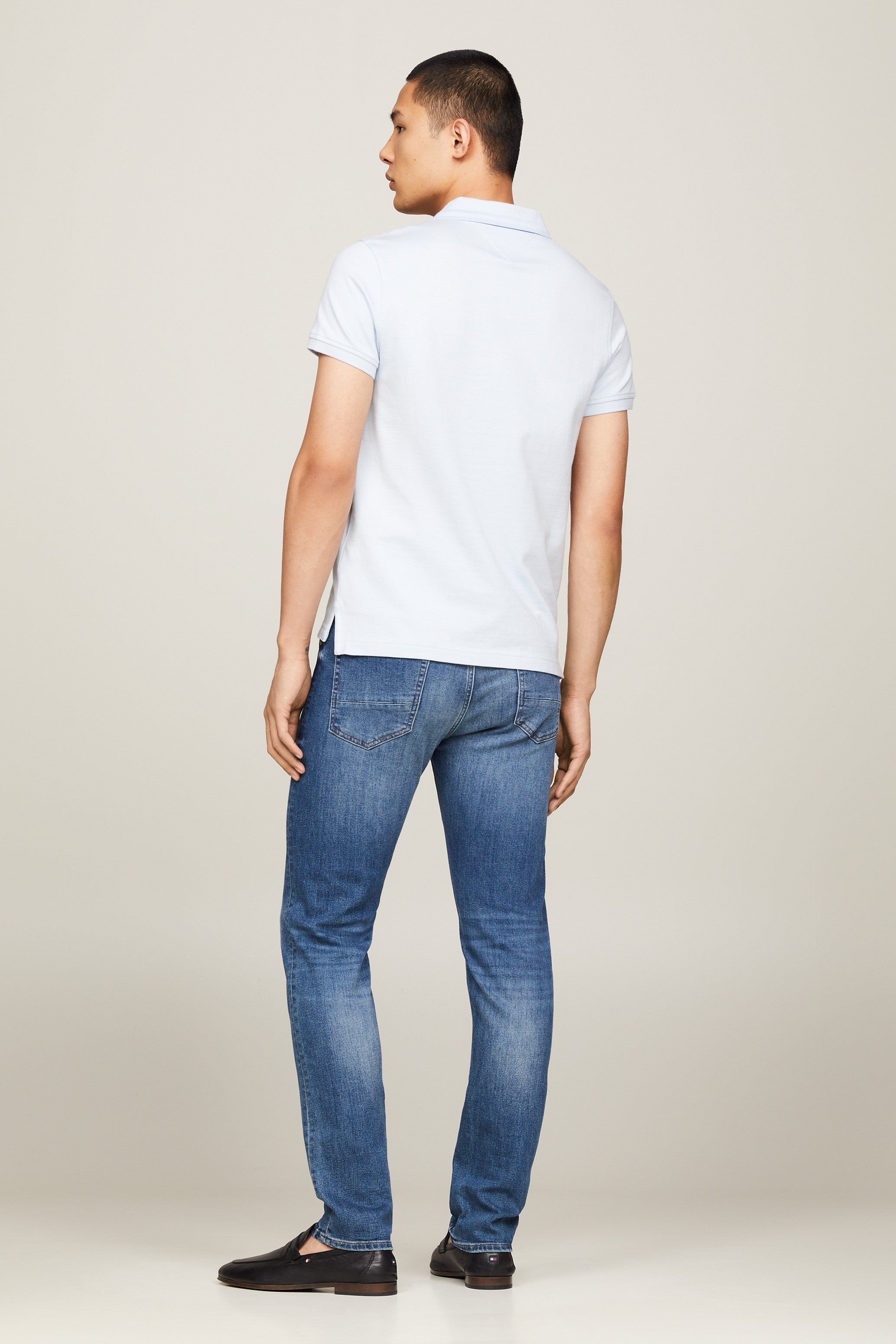 Tommy Hilfiger Slim Fit Polo Pretwist Moul(34755) Breezy Blue
