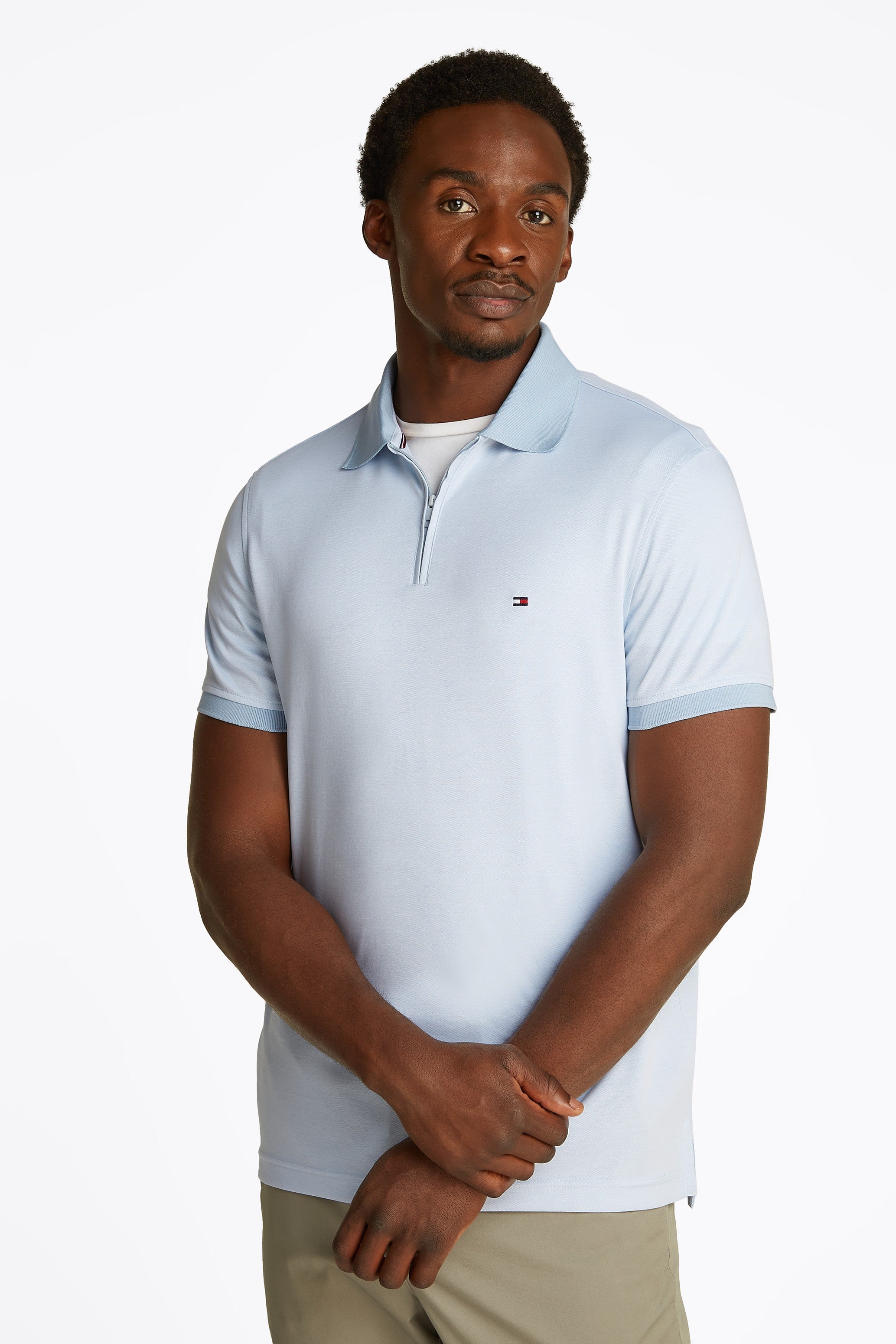 Tommy Hilfiger Performance Oxford Zip Polo Shirt