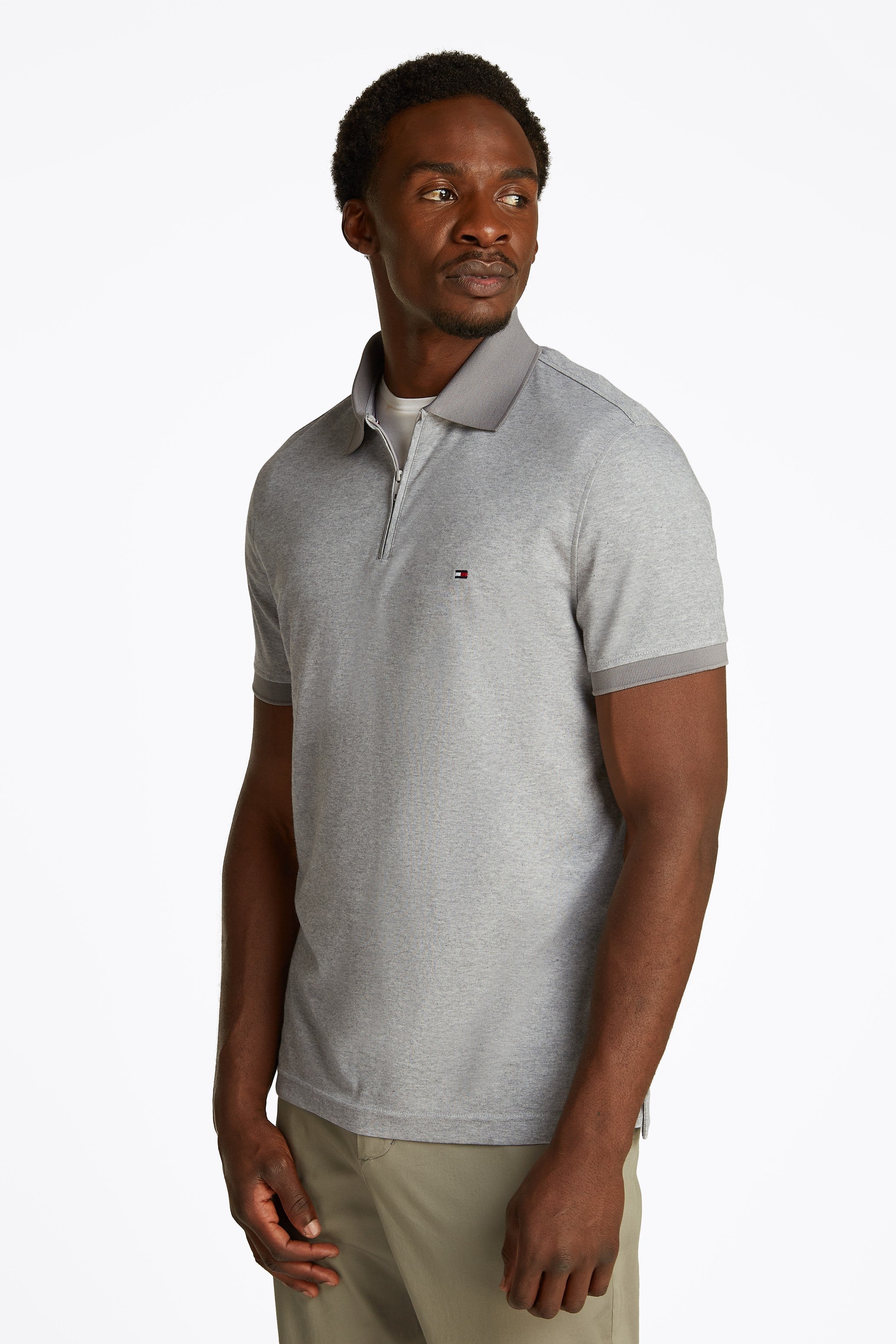 Tommy Hilfiger Performance Oxford Zip Polo Shirt