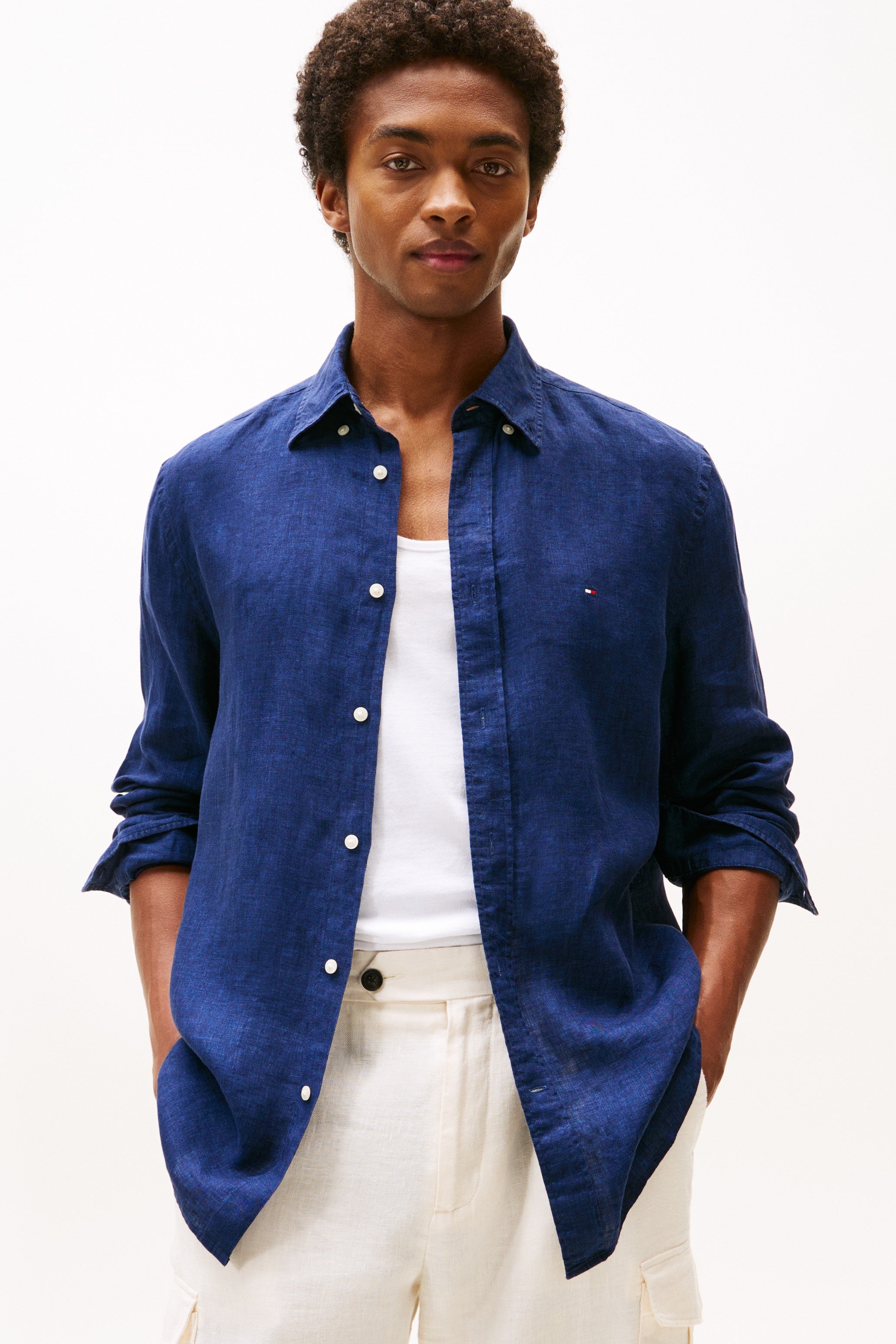 Tommy Hilfiger Regular Fit Pure Linen Shirt