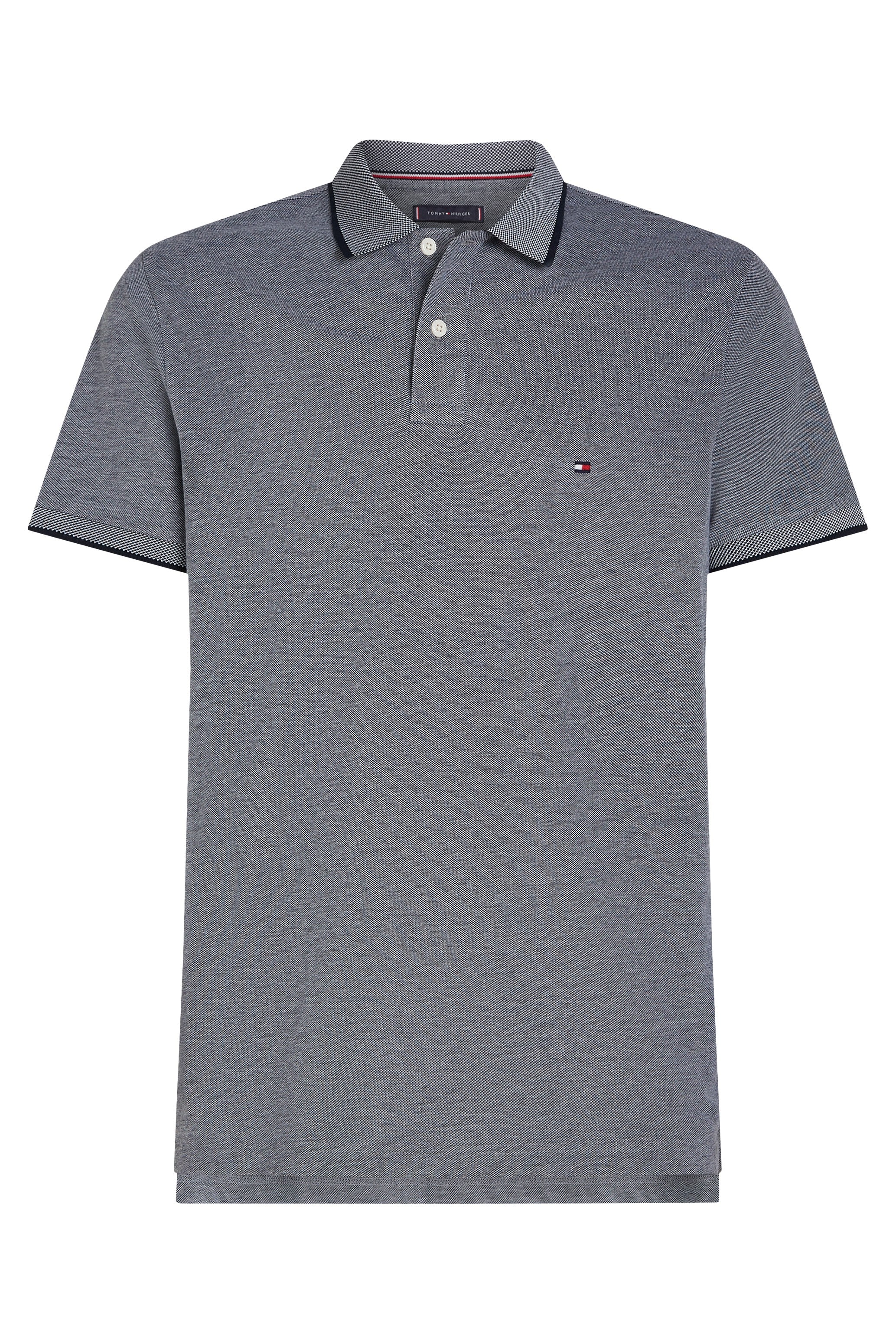 Flat Lay of Tommy Hilfiger Regular Fit Polo in Desert Sky