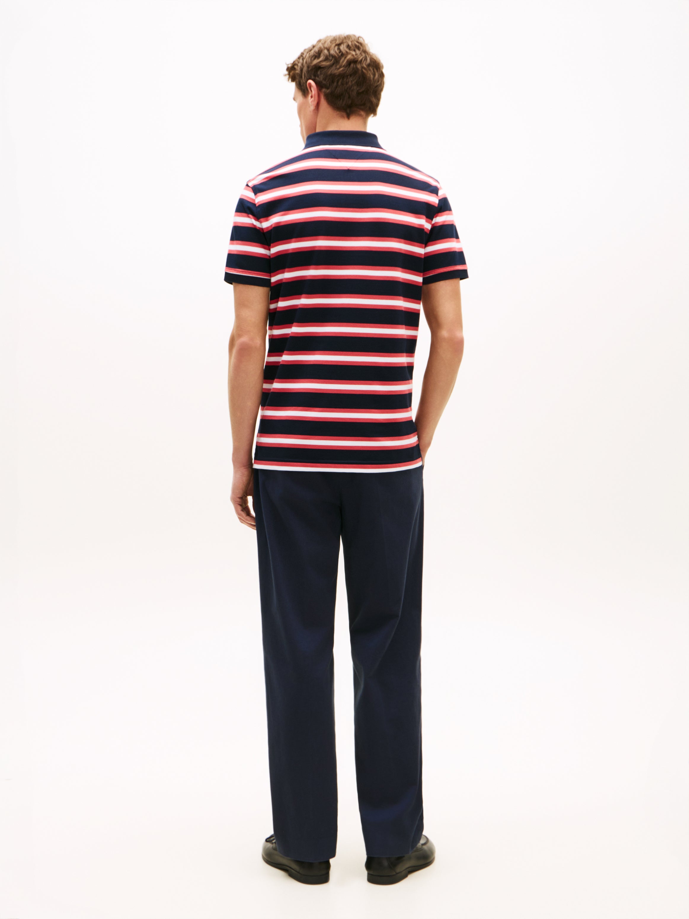 Tommy Hilfiger Stripe Pique Polo Shirt 17770