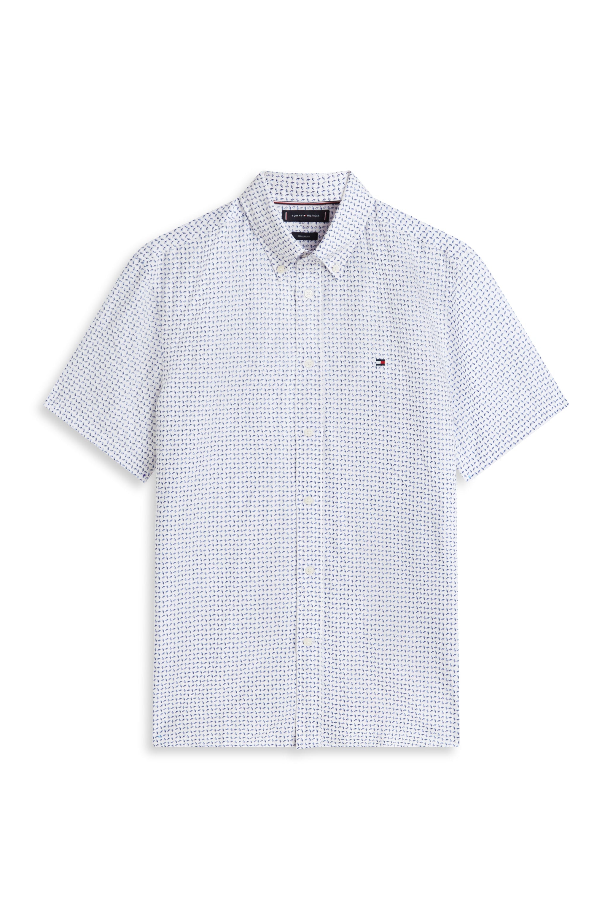 Tommy Hilfiger Linen Print Short Sleeve Shirt 42448