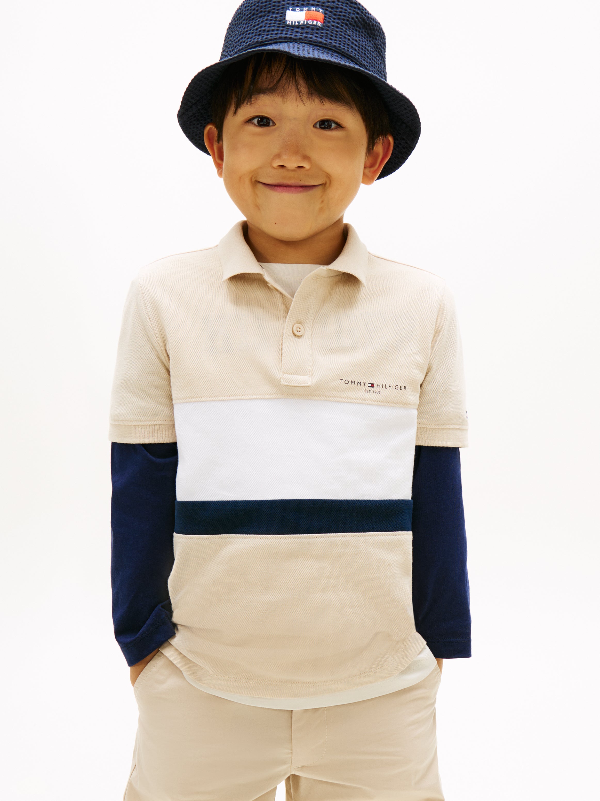 Tommy Hilfiger Kids Colourblock Polo Shirt