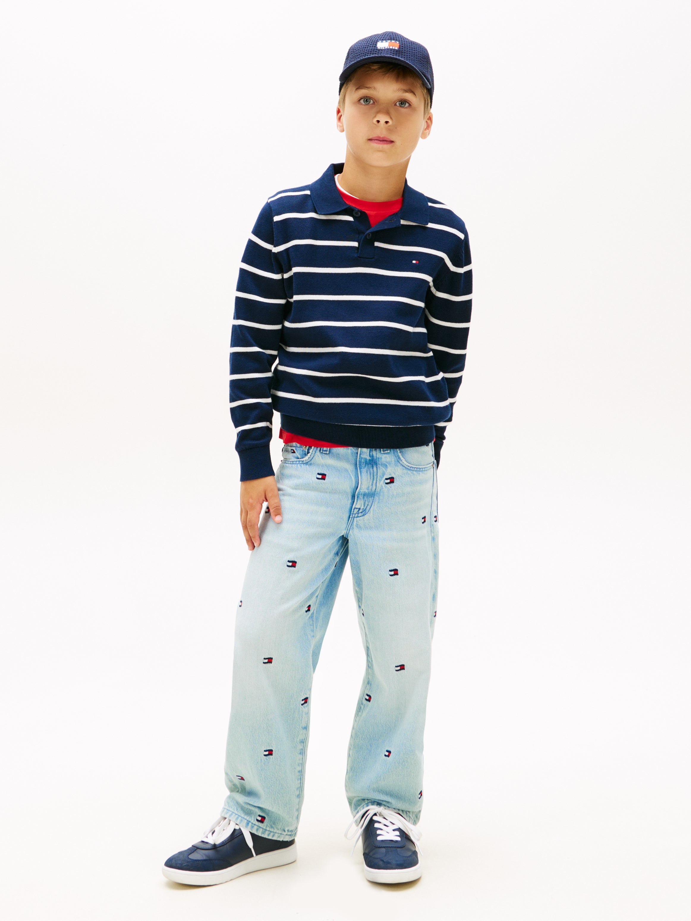 Tommy Hilfiger Kids Polo Collar Sweatshirt