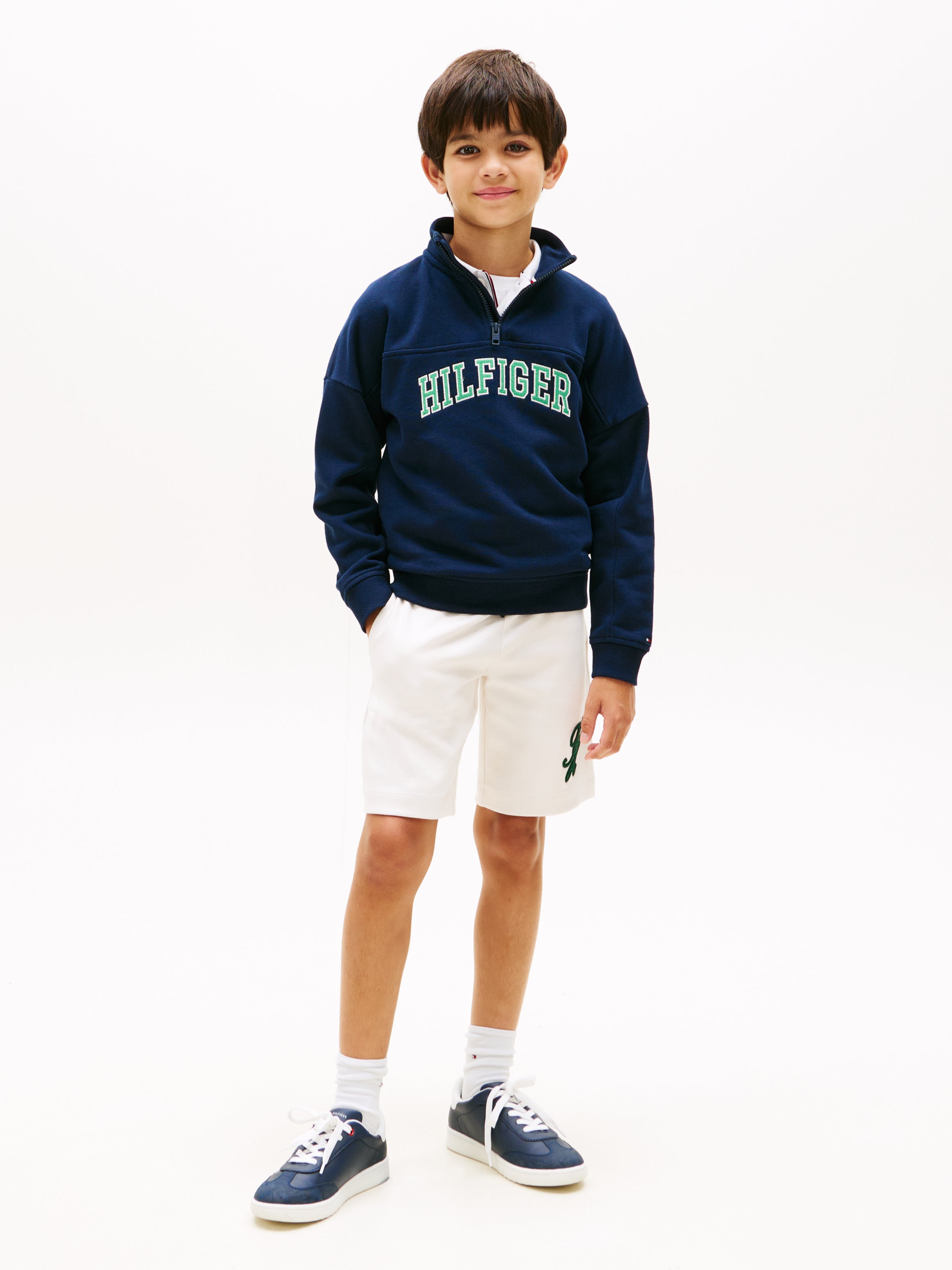 Tommy Hilfiger Kids Varsity Logo Zip Sweatshirt