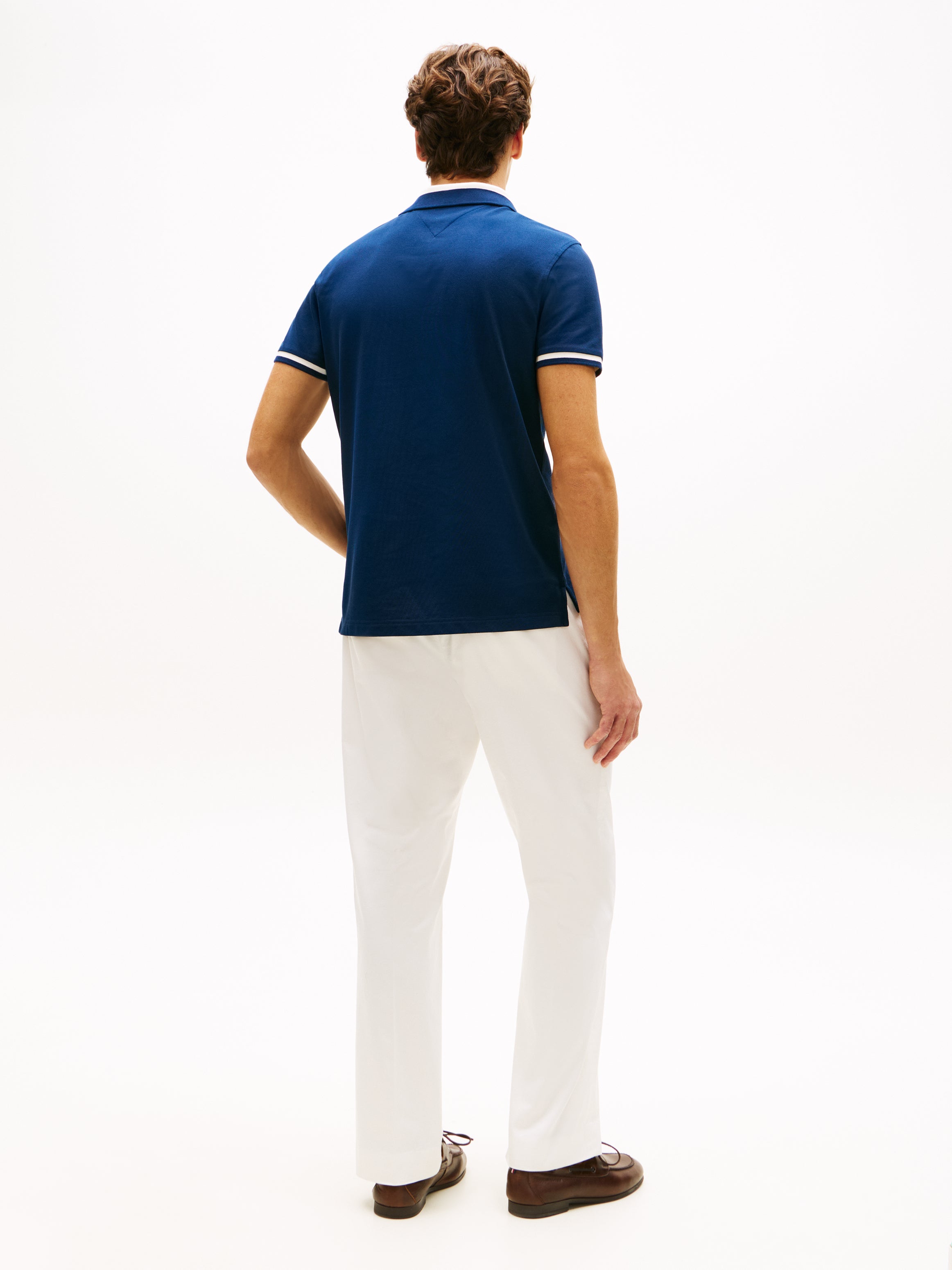 Tommy Hilfiger Contrast Collar Polo Shirt 40688