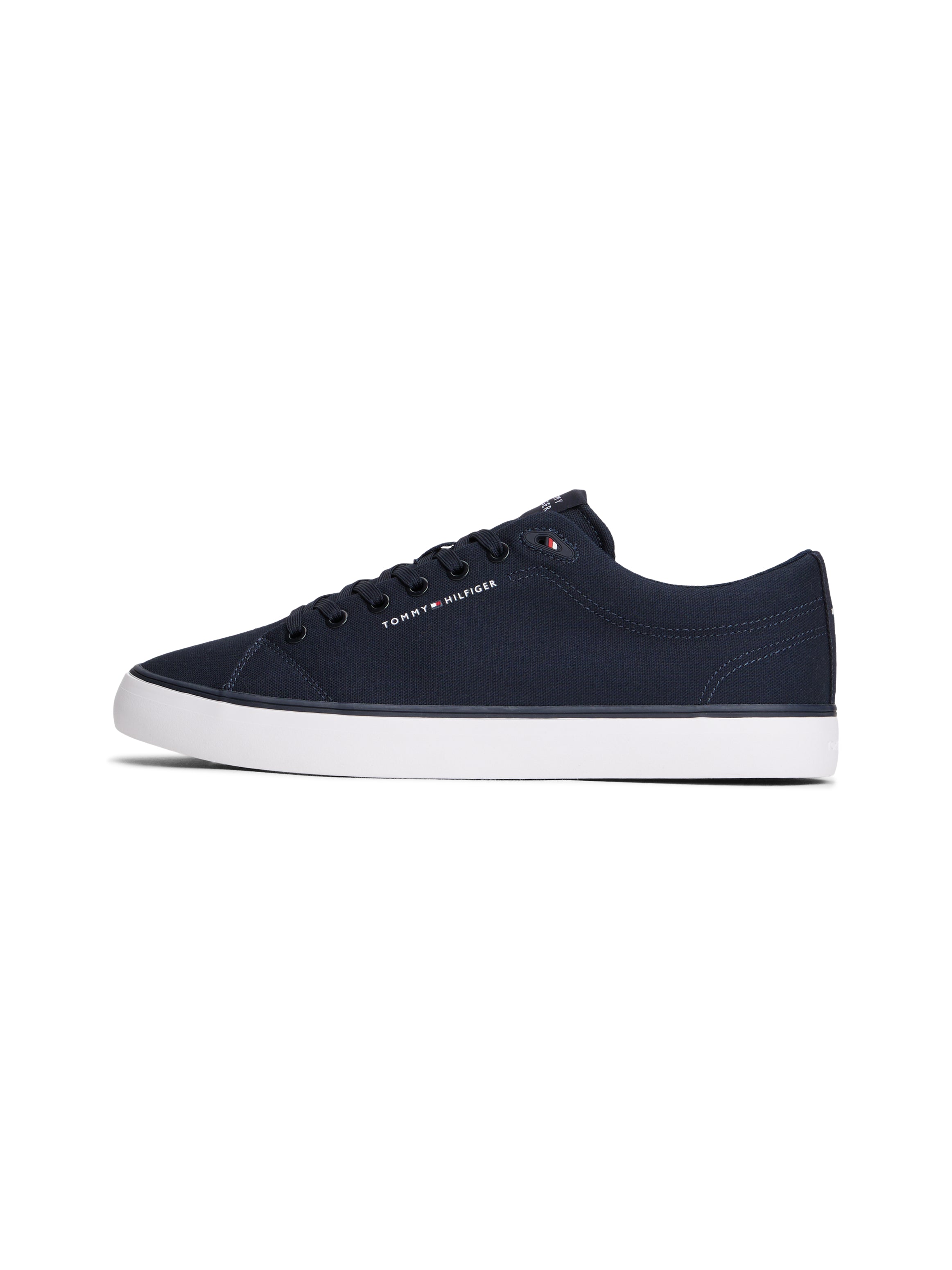 Tommy Hilfiger Logo Canvas Trainers 05817
