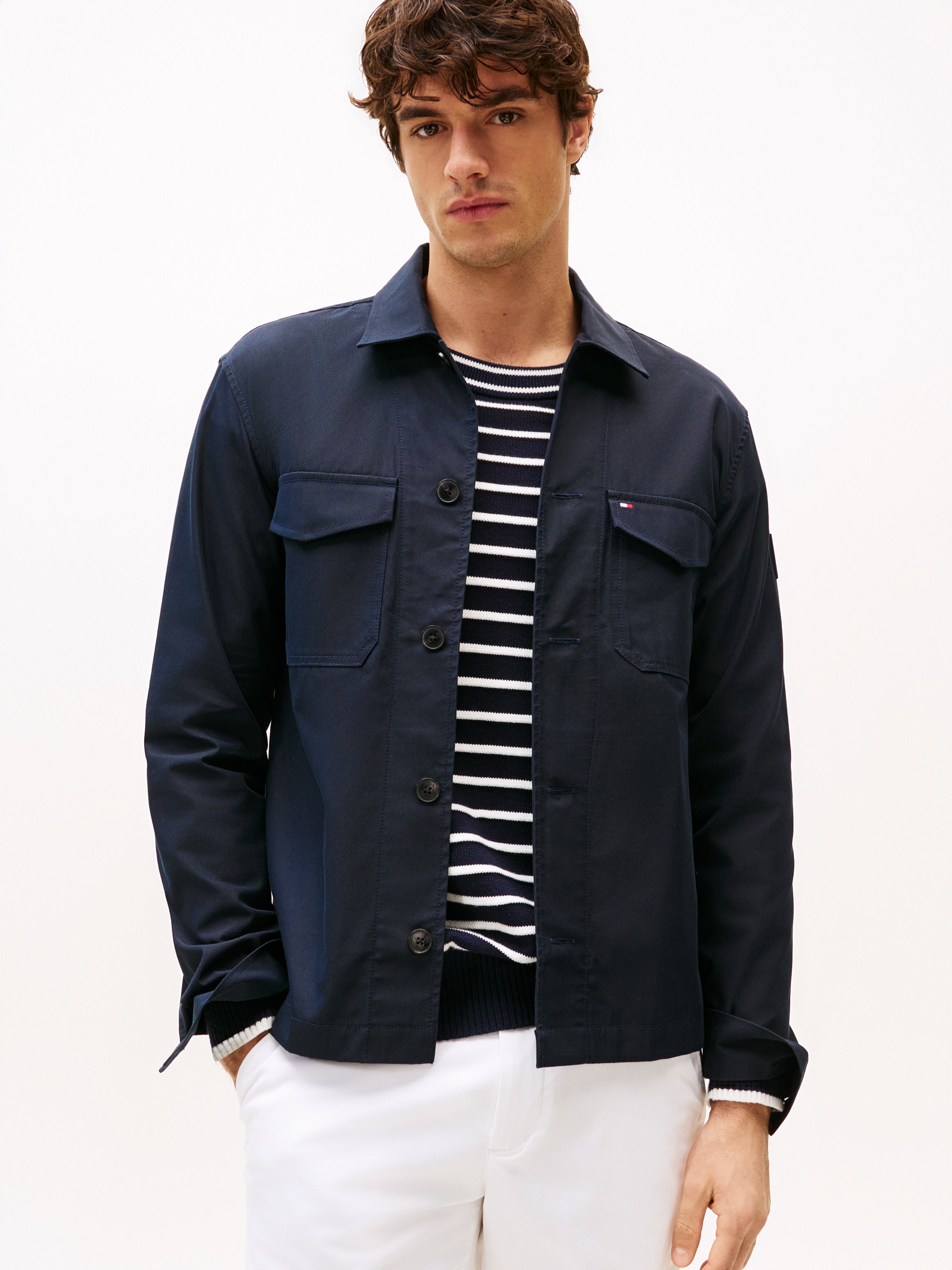 Tommy Hilfiger Cotton Nylon Overshirt 38712