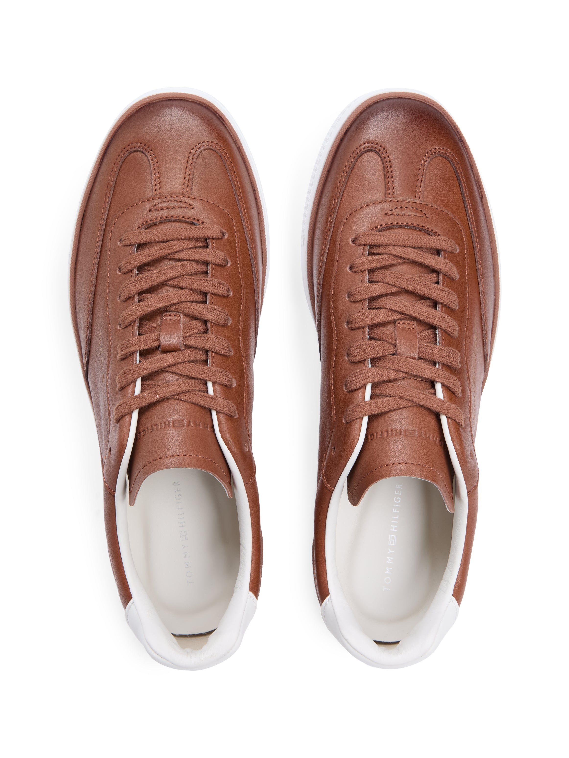 Tommy Hilfiger Luxe Logo Leather Trainers 05870