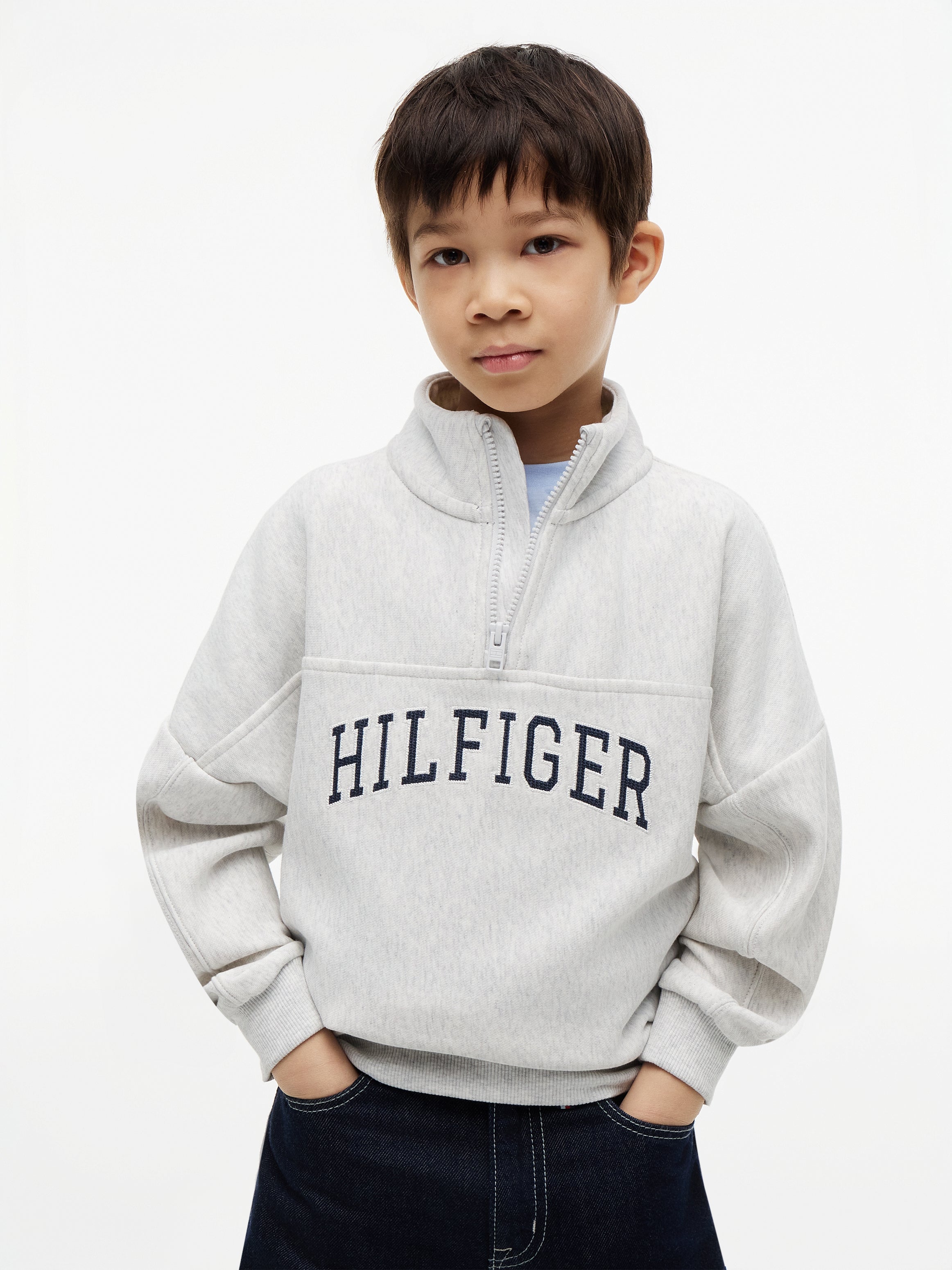 Tommy Hilfiger Kids Varsity Logo Zip Sweatshirt