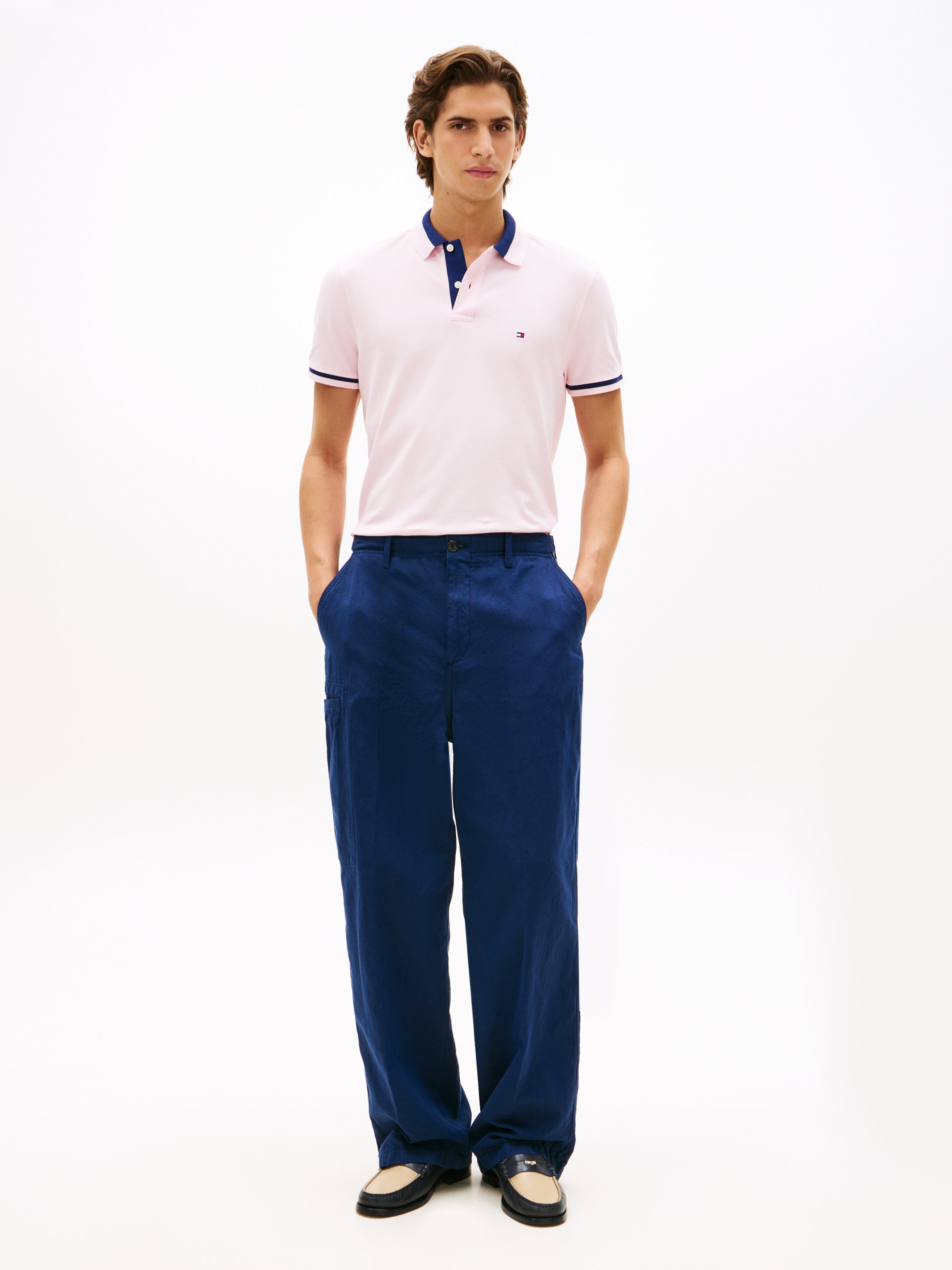 Tommy Hilfiger Contrast Collar Polo Shirt 40688