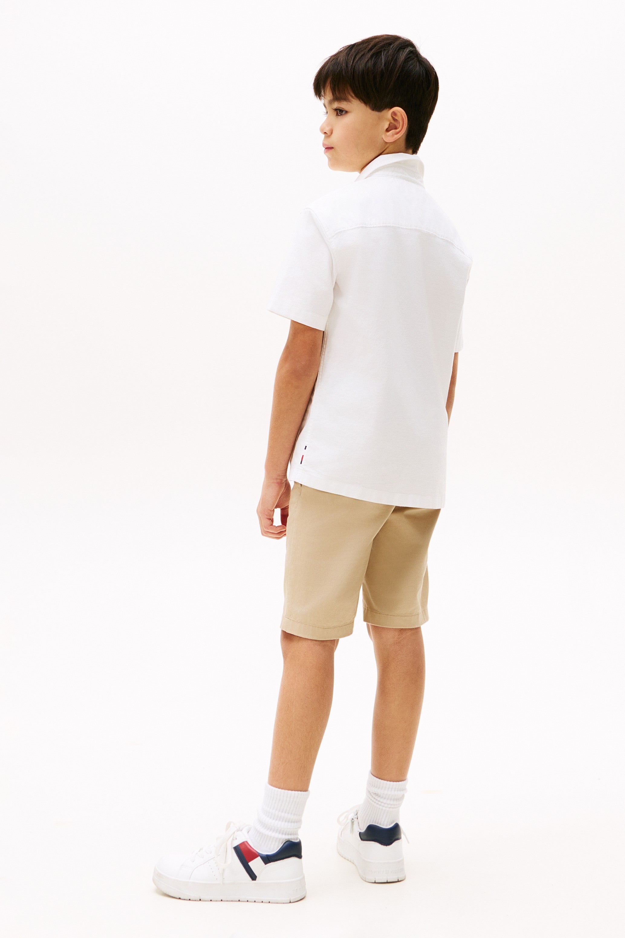 Tommy Hilfiger Kids Linen Short Sleeve Shirt 09554