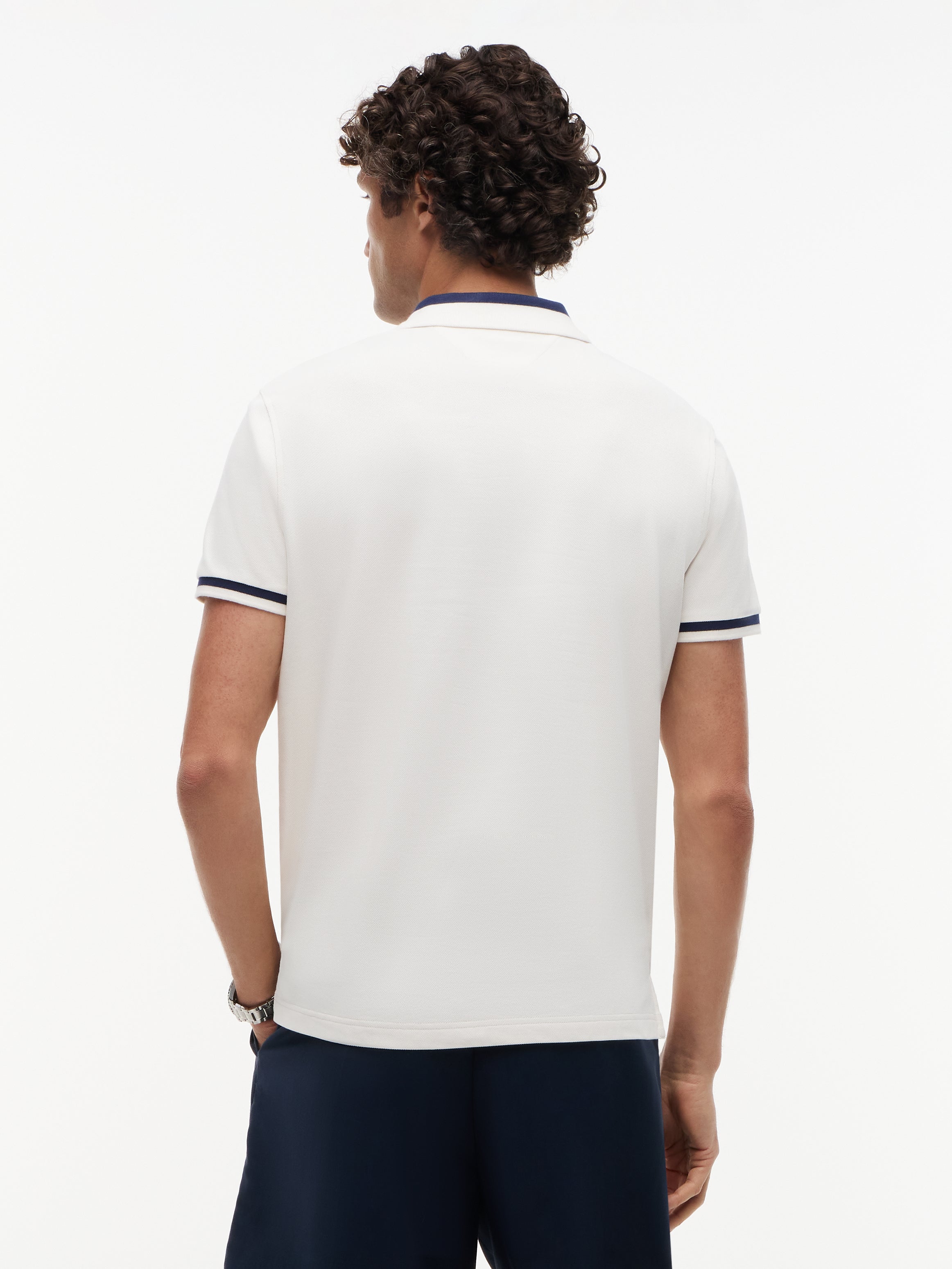 Tommy Hilfiger Contrast Collar Polo Shirt 40688
