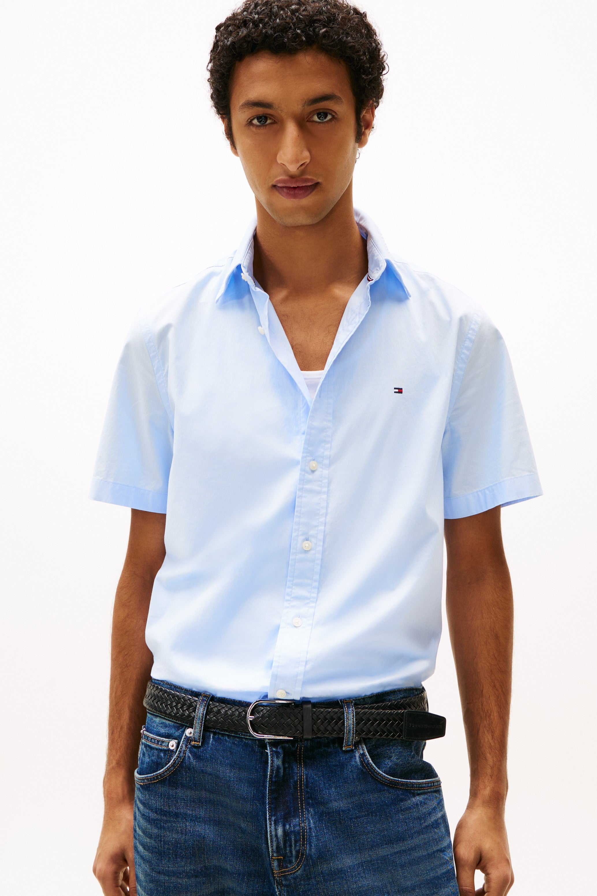 Tommy Hilfiger Flex Poplin Short Sleeve Shirt