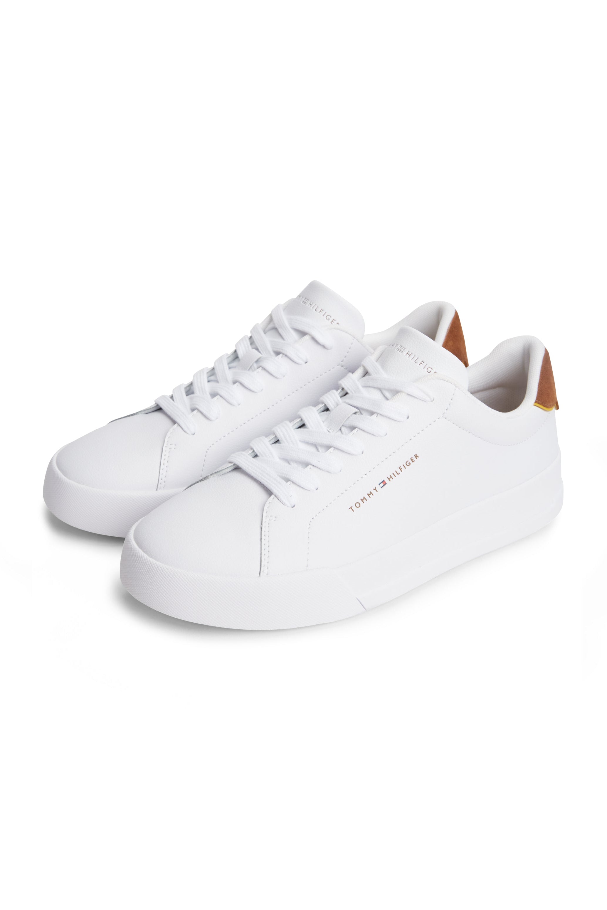 Tommy Hilfiger Leather Court Logo Trainers 05367