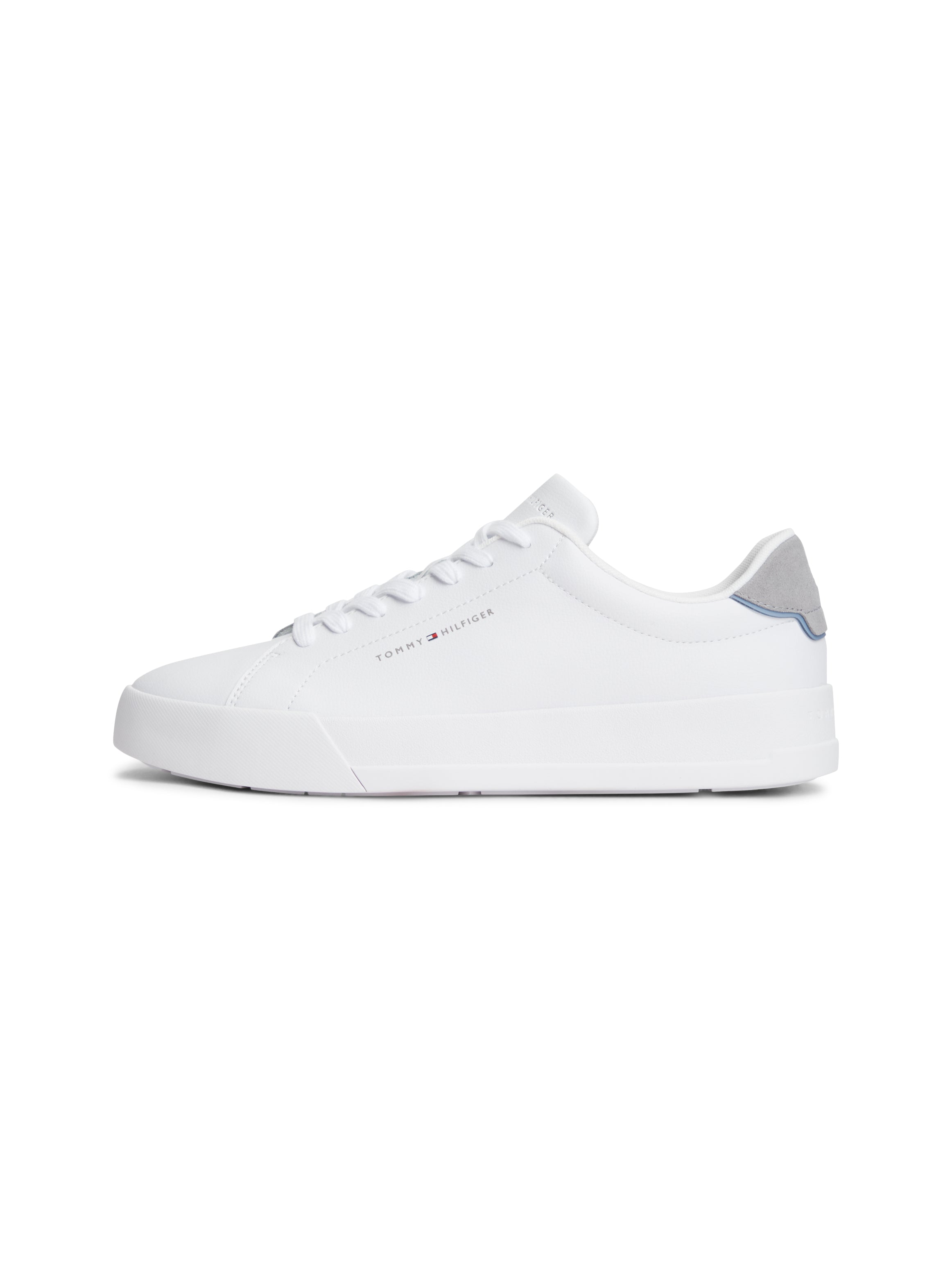Tommy Hilfiger Leather Court Logo Trainers 05367