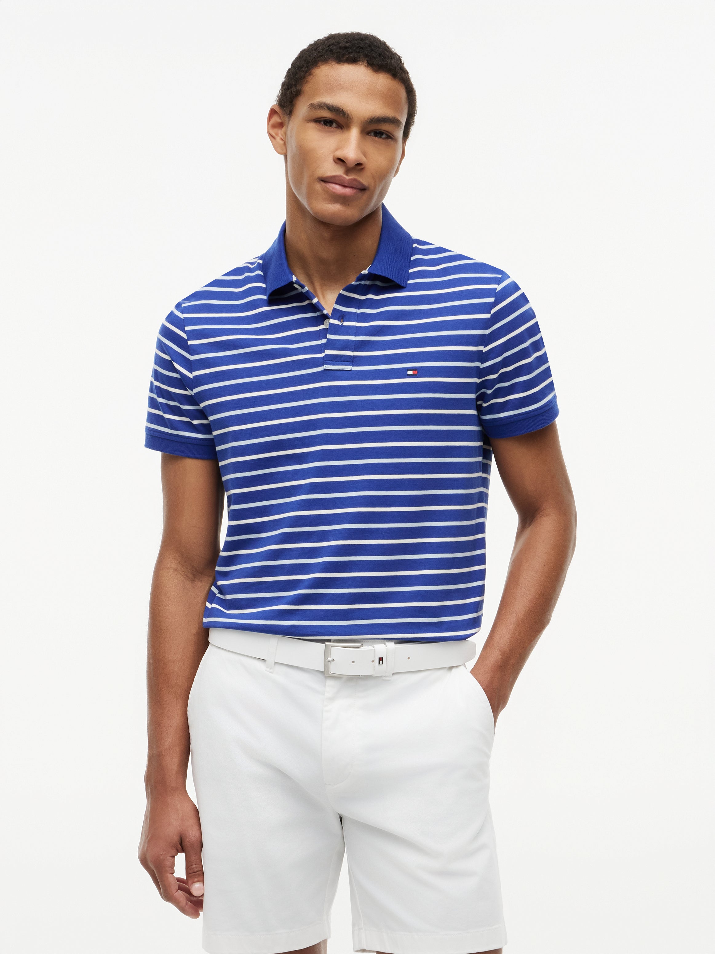 Tommy Hilfiger Jersey Stripe Polo Shirt 43380