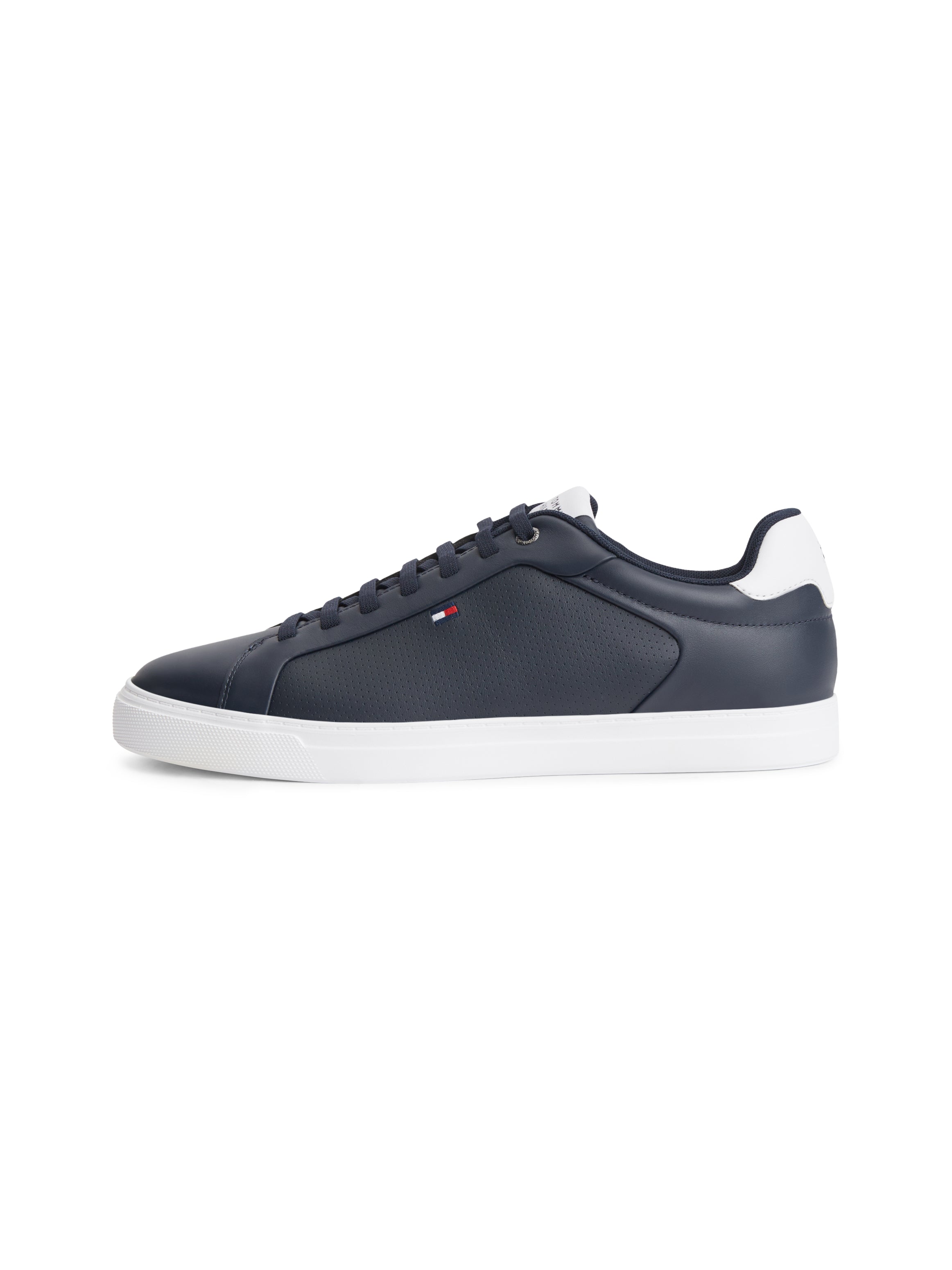 Tommy Hilfiger Light Leather Court Trainers 05946