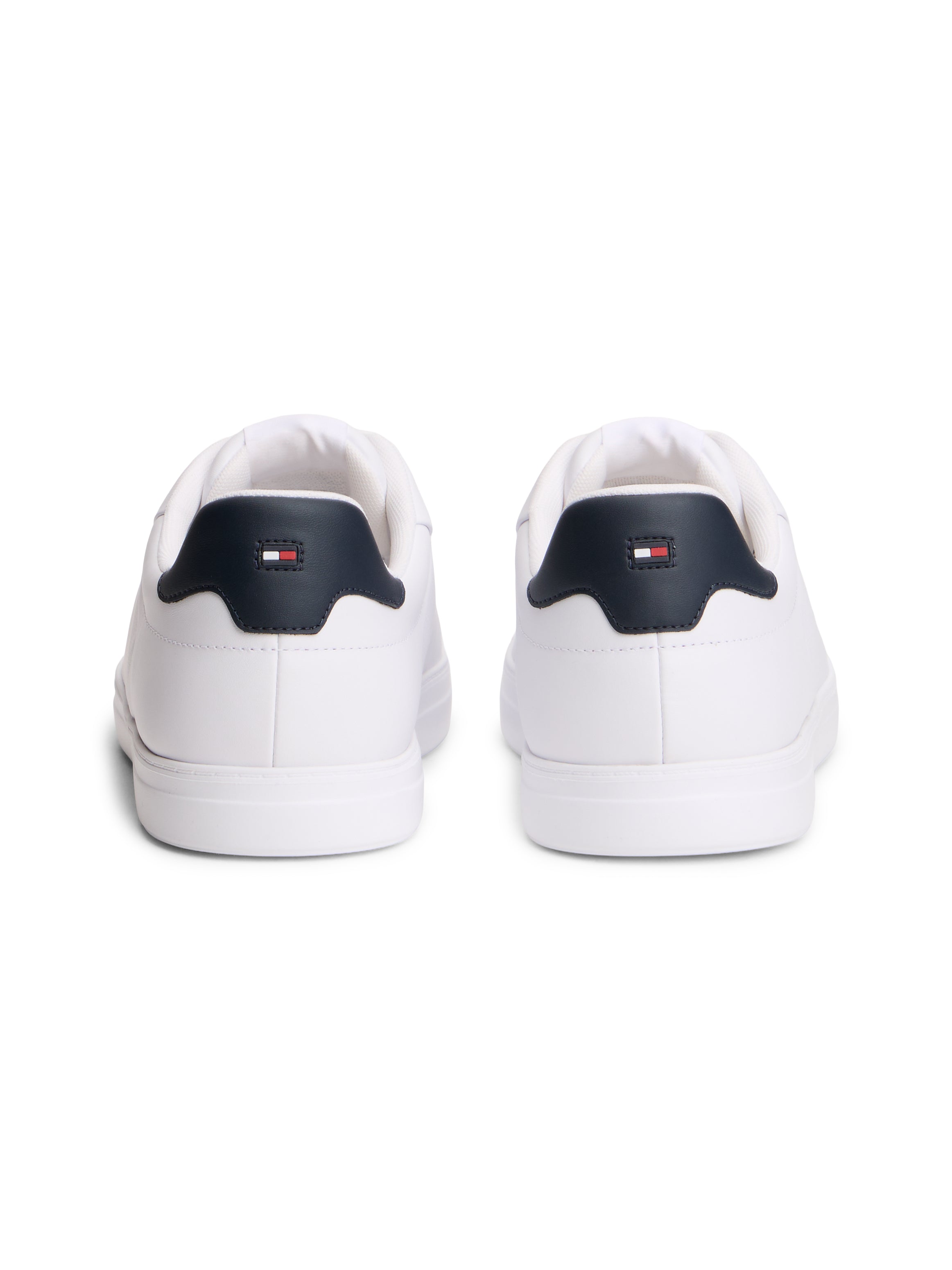 Tommy Hilfiger Light Leather Court Trainers 05946