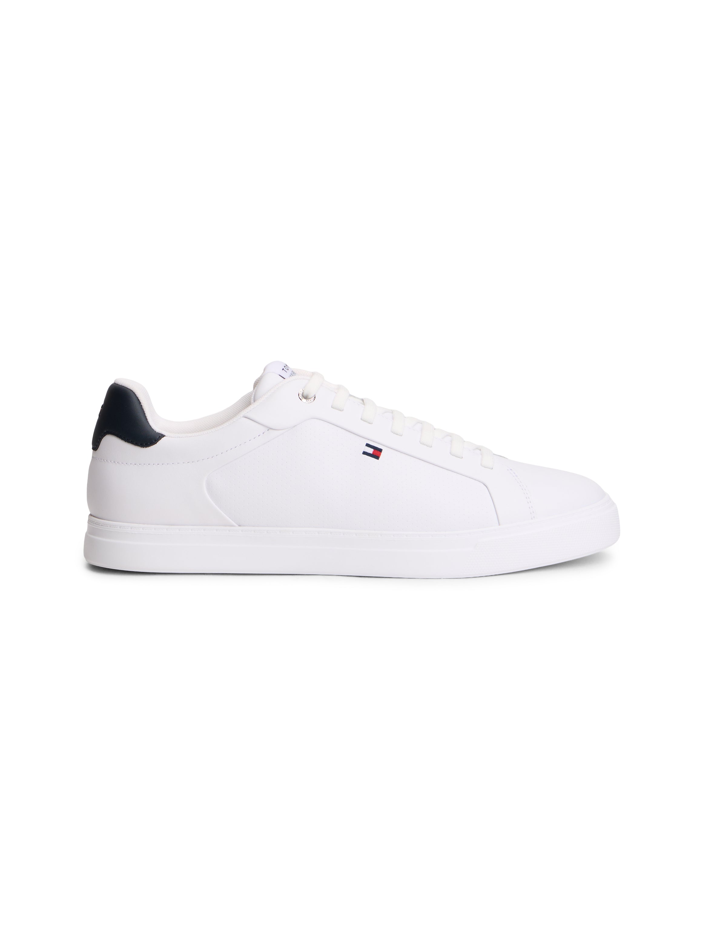 Tommy Hilfiger Light Leather Court Trainers 05946