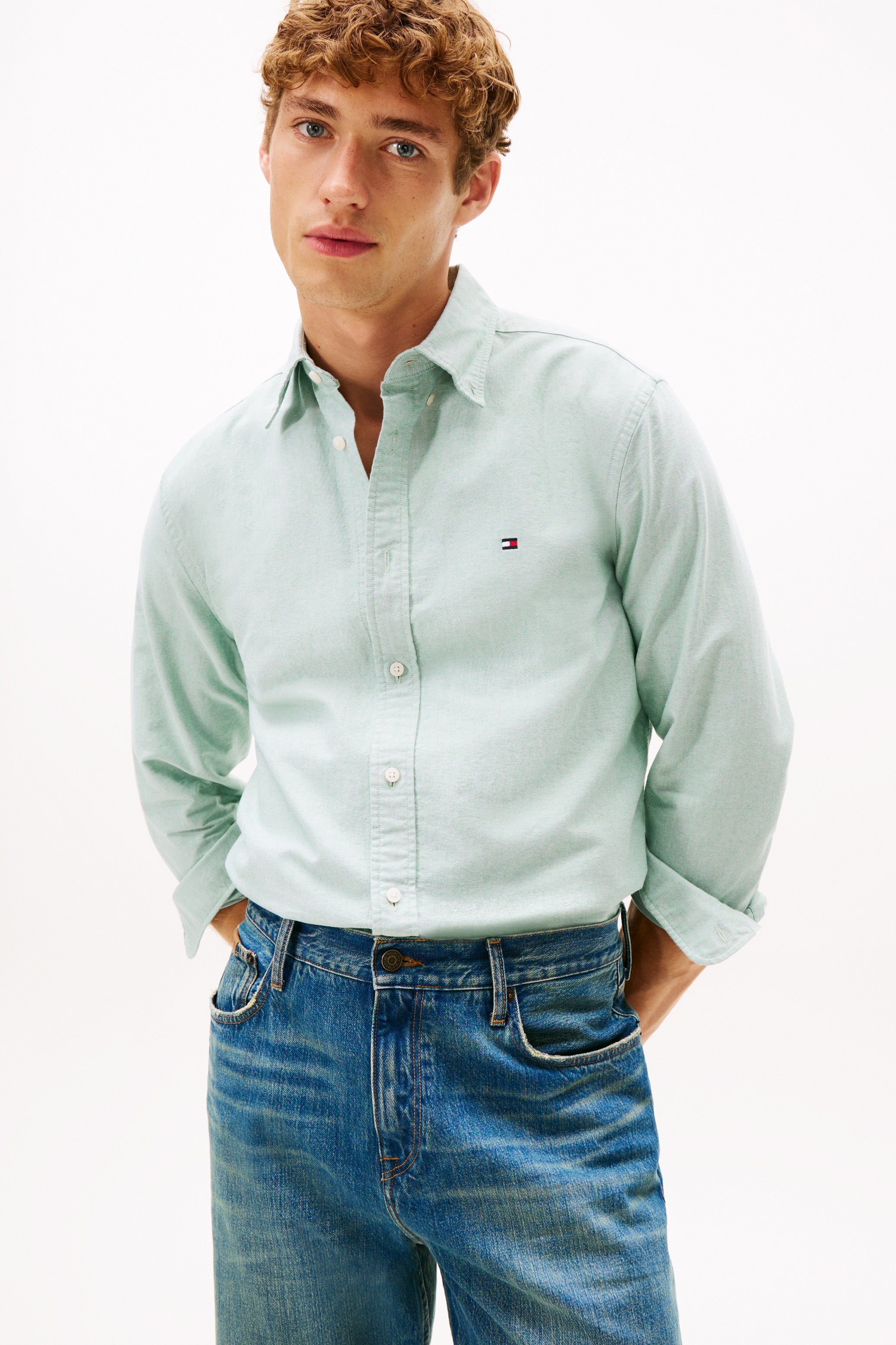 Tommy Hilfiger Regular Solid Oxford Shirt 35774