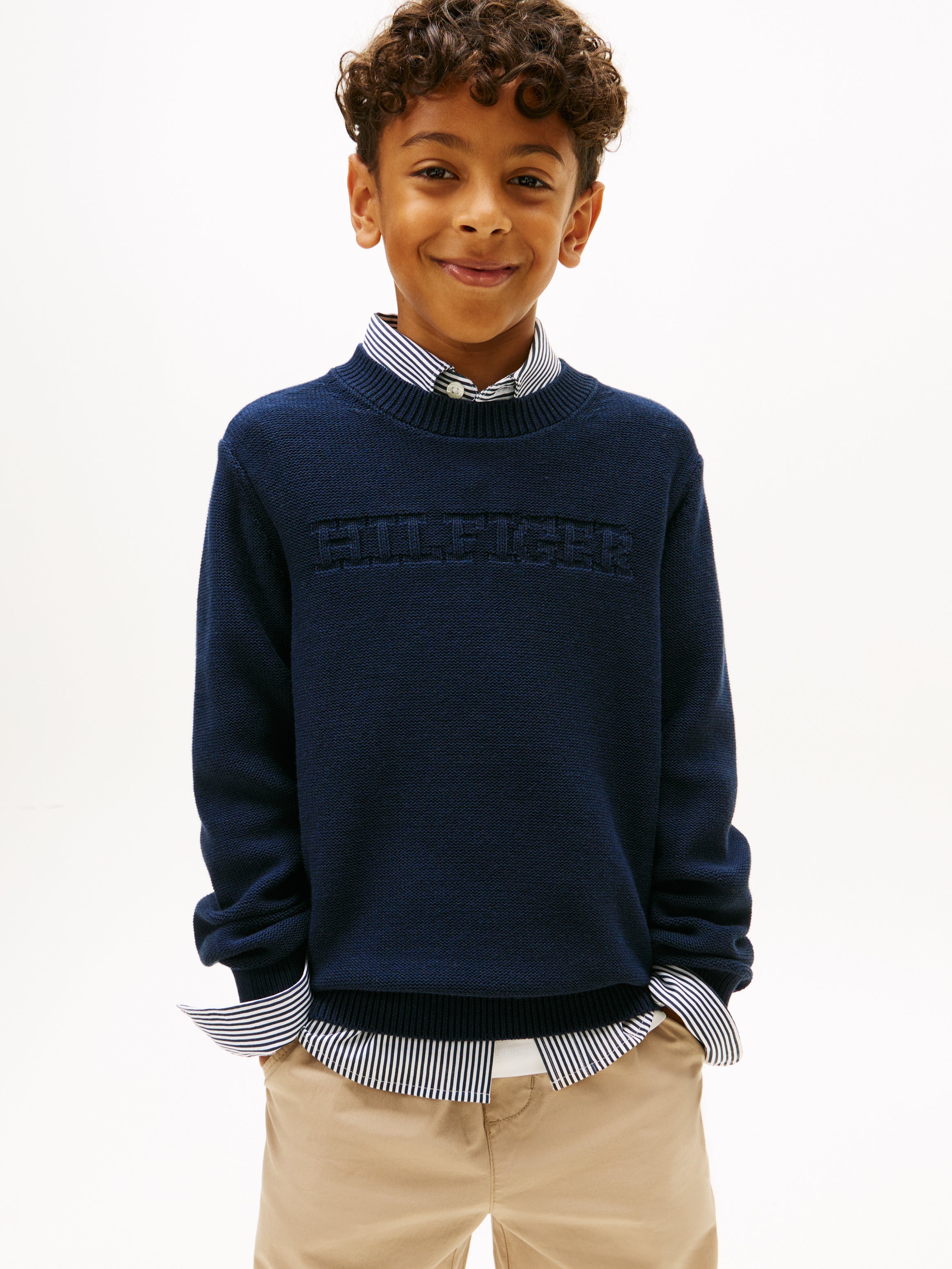 Tommy Hilfiger Kids Graphic Crew Knit