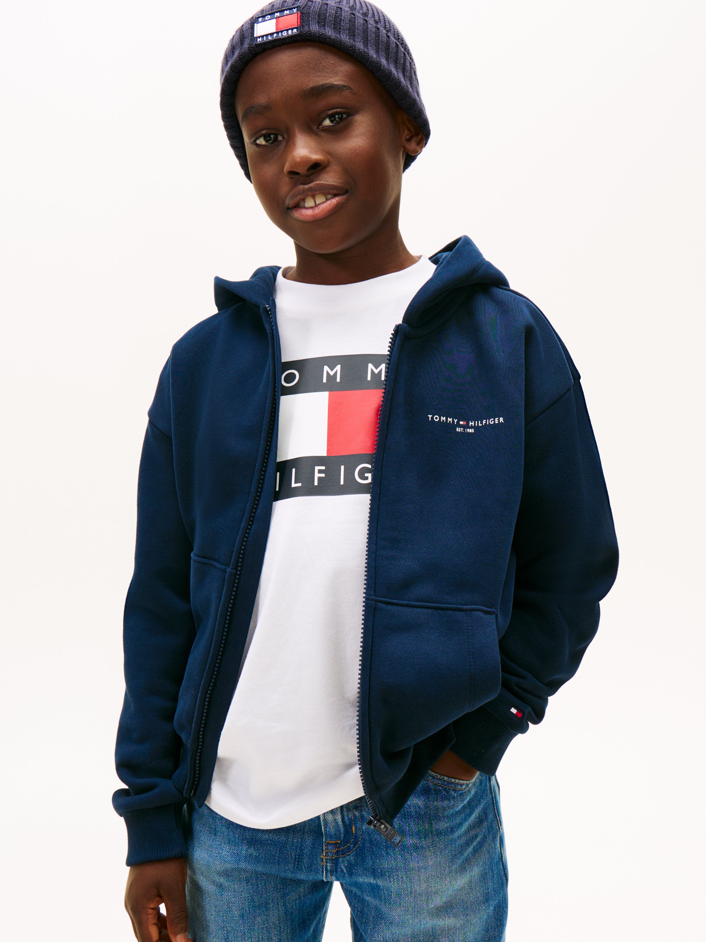 Tommy Hilfiger Kids Mini Corp Full Zip Hoodie