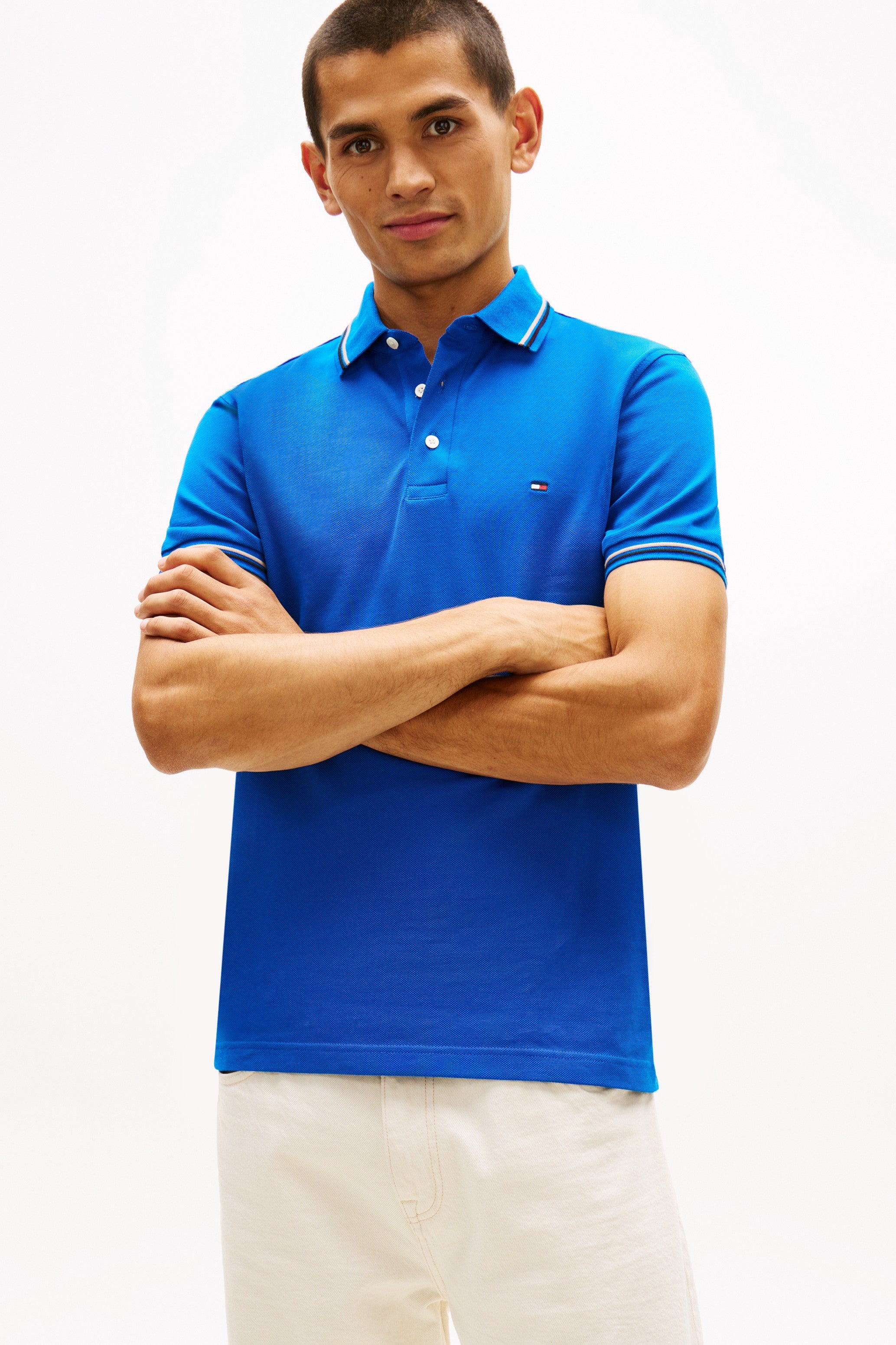 Tommy Hilfiger Slim Fit Tipped Polo Shirt 39993