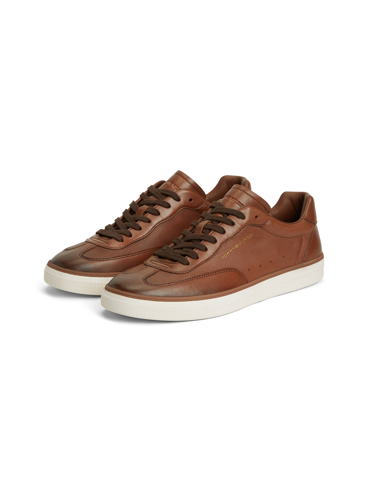 Tommy Hilfiger Saffiano Leather Trainers 06103