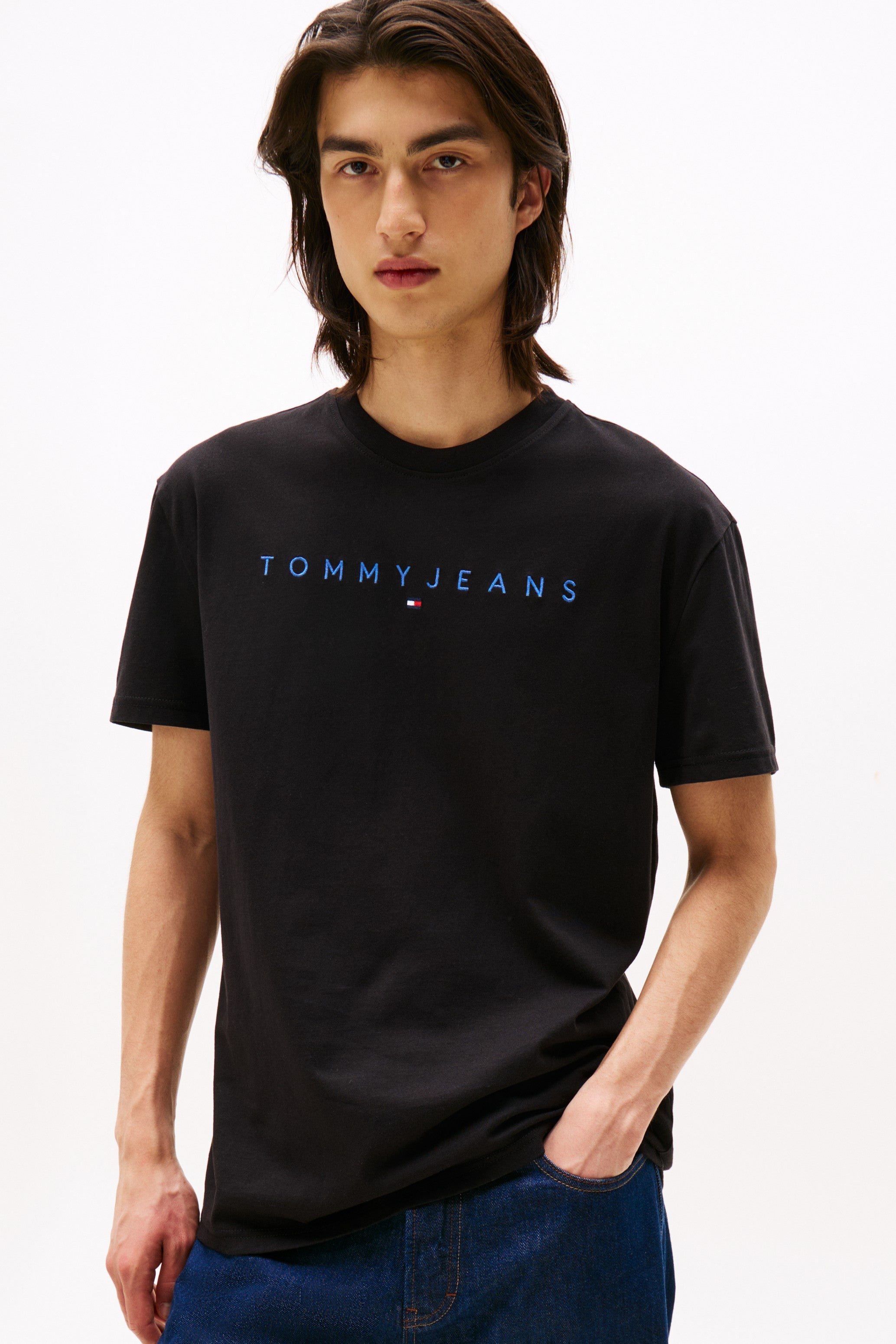 Tommy Jeans Linear Logo Crew T-Shirt 20744