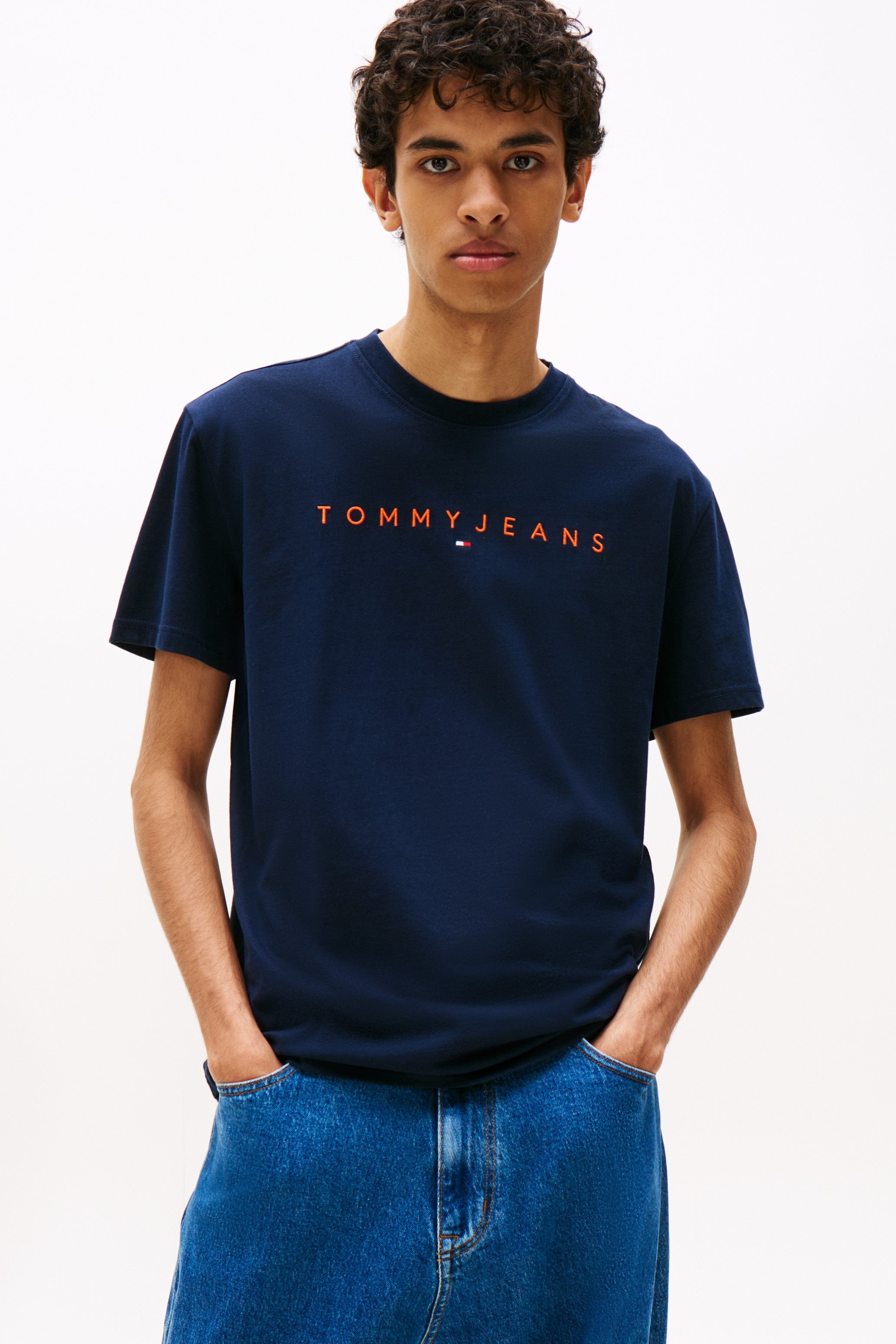 Tommy Jeans Linear Logo Crew T-Shirt 20744