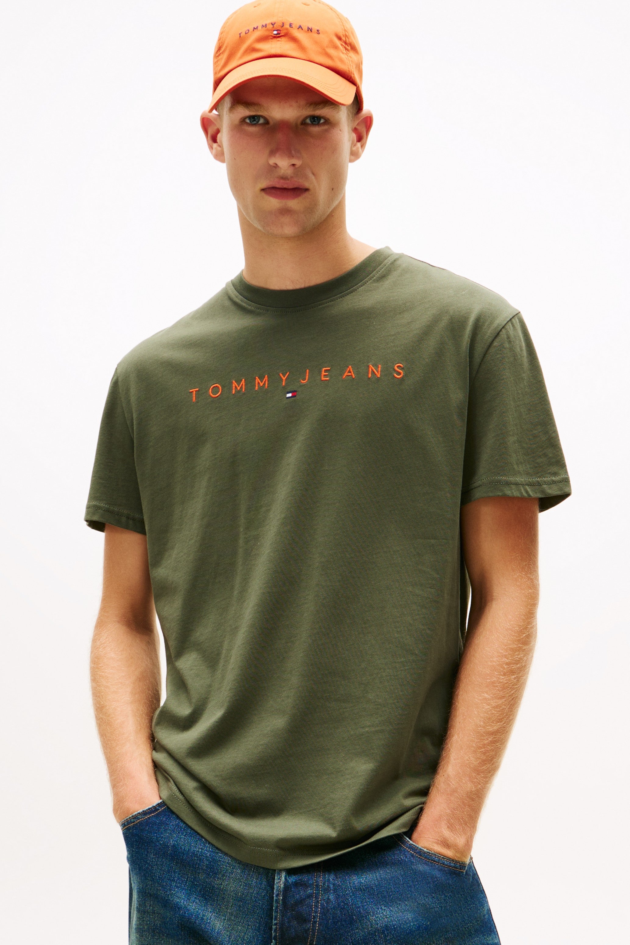 Tommy Jeans Linear Logo Crew T-Shirt 20744