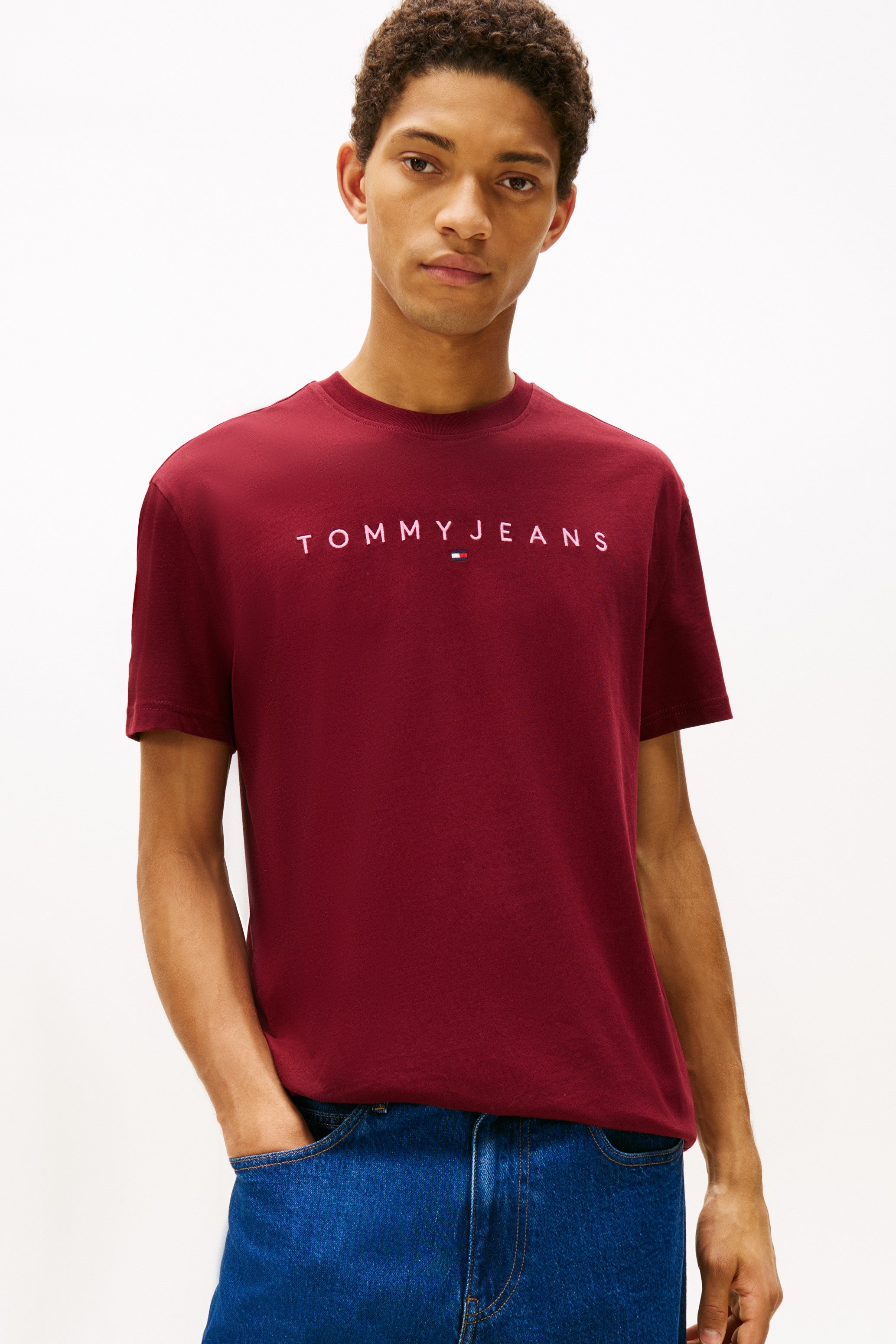 Tommy Jeans Linear Logo Crew T-Shirt 20744