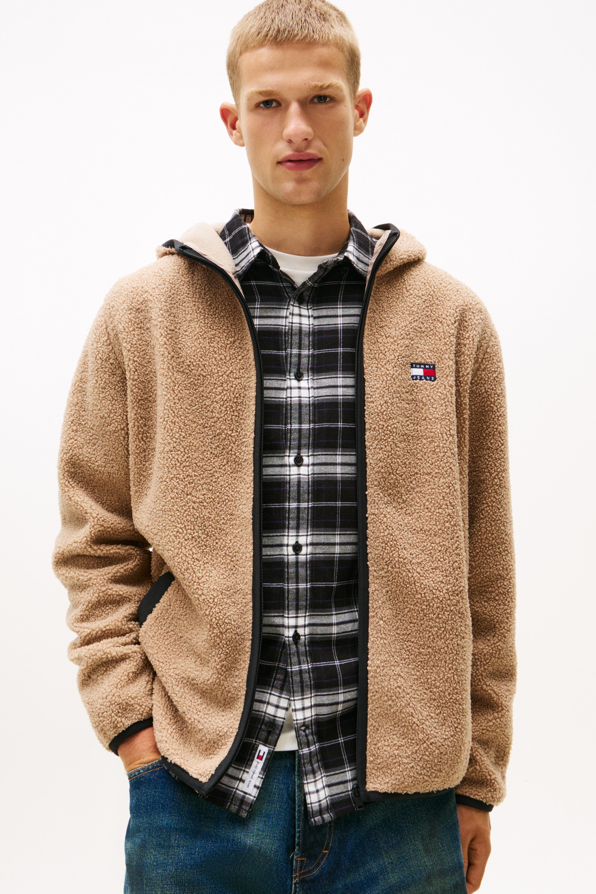 Tommy Jeans Teddy Zip-Thru Hoody 19224