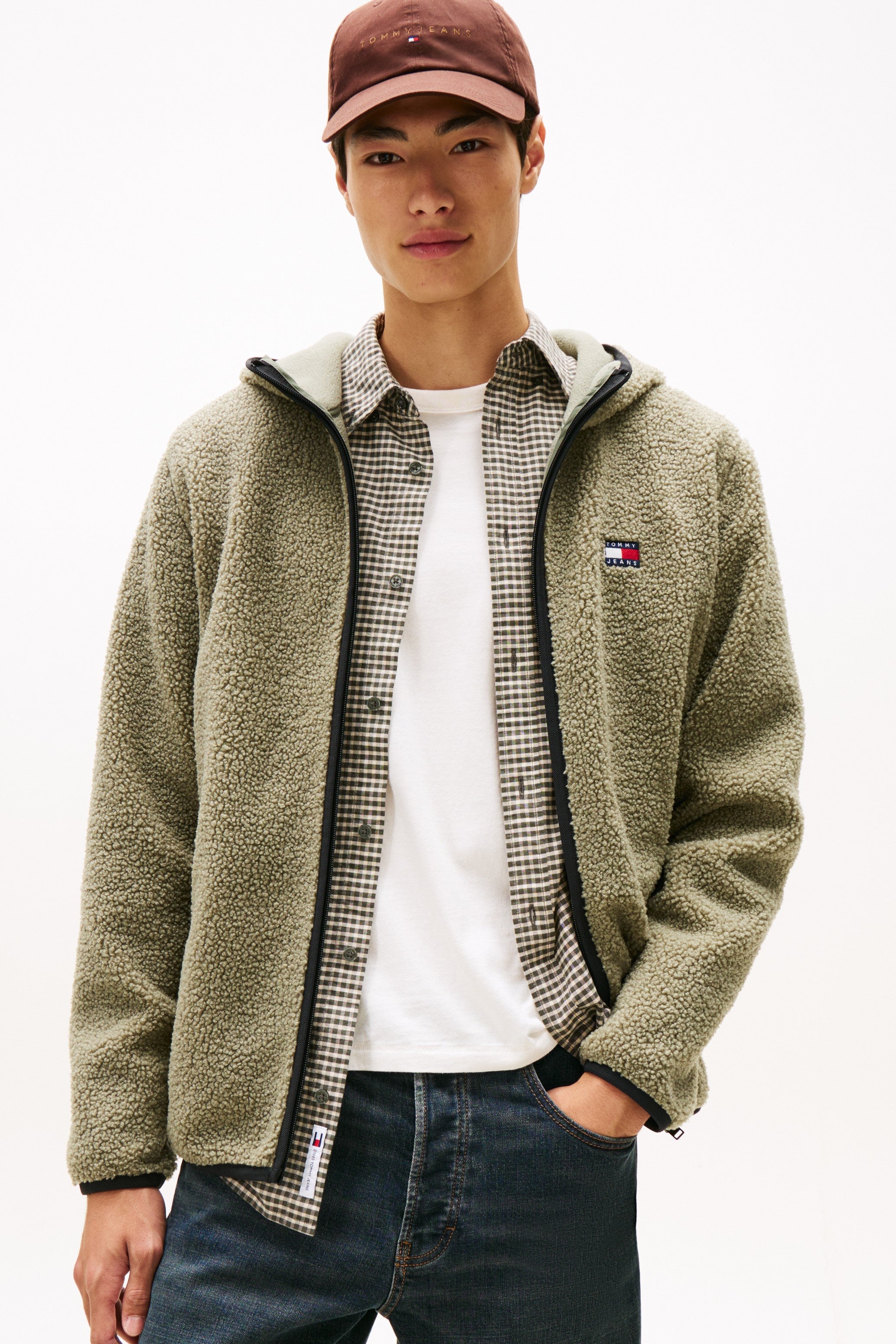 Tommy Jeans Teddy Zip-Thru Hoody 19224