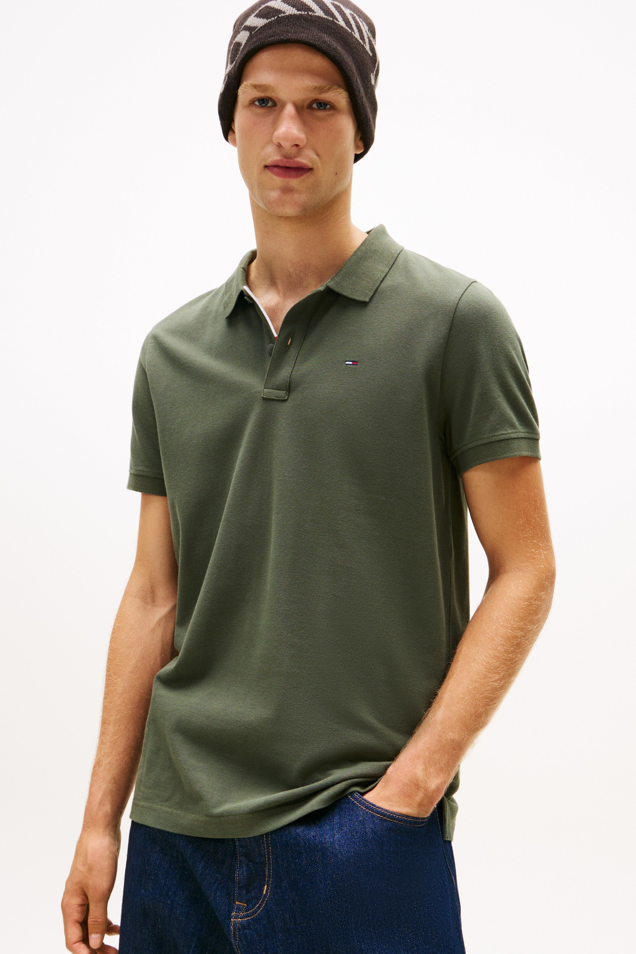 Tommy Jeans Slim Placket Polo Shirt 20676